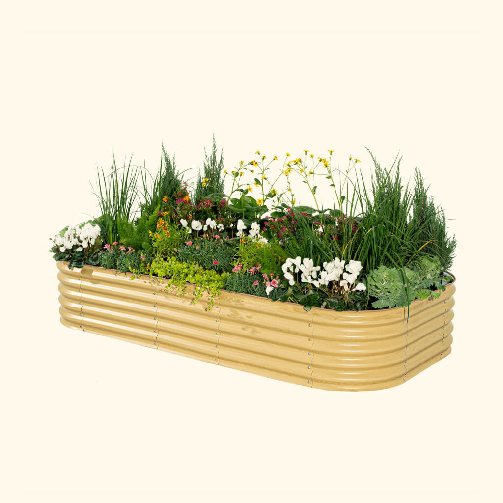 17" Tall 10 In 1 Jumbo Modular Metal Raised Garden Bed Kit - Image 7
