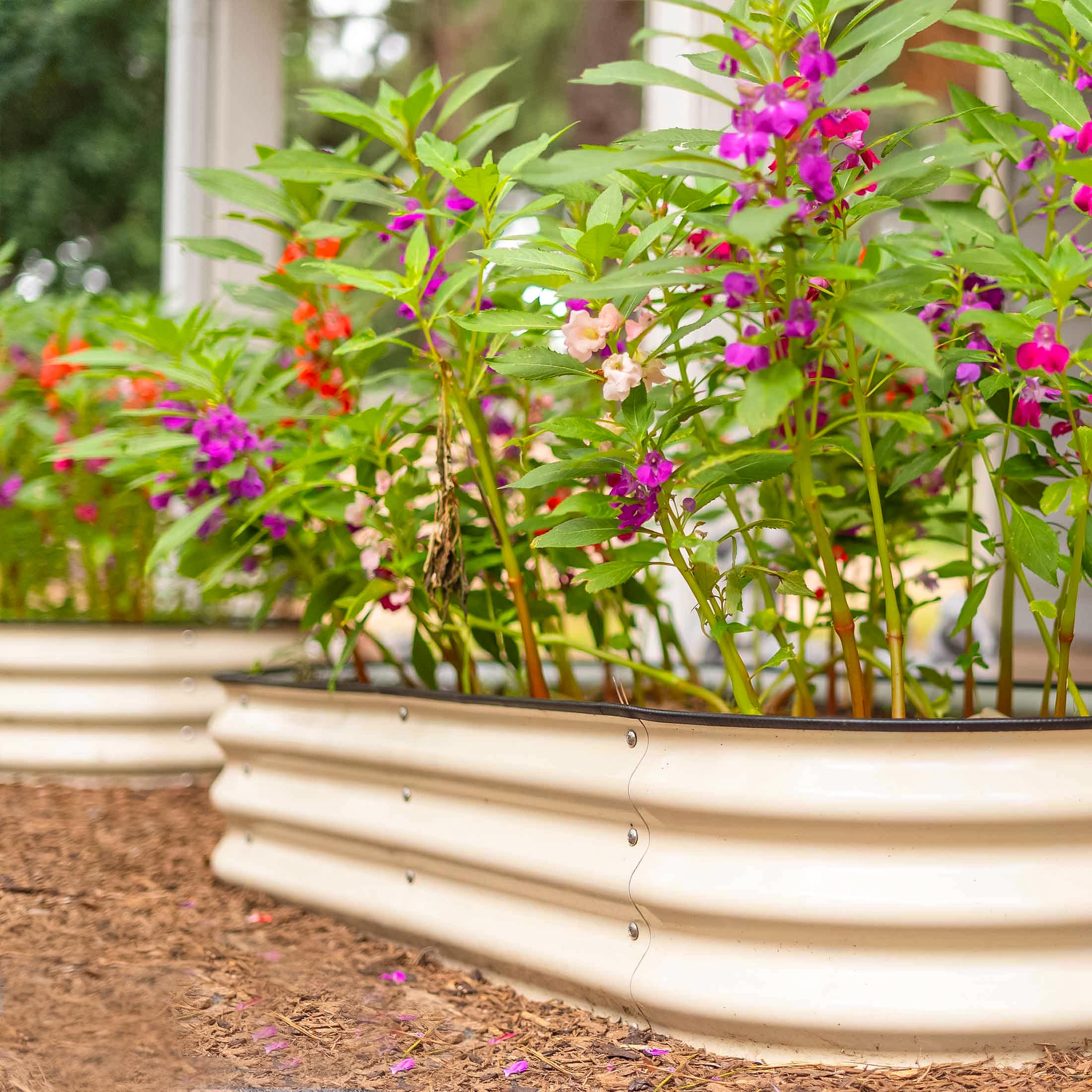 11" Tall 6 In 1 Medium Modular Metal Raised Garden Bed Kit - Image 11