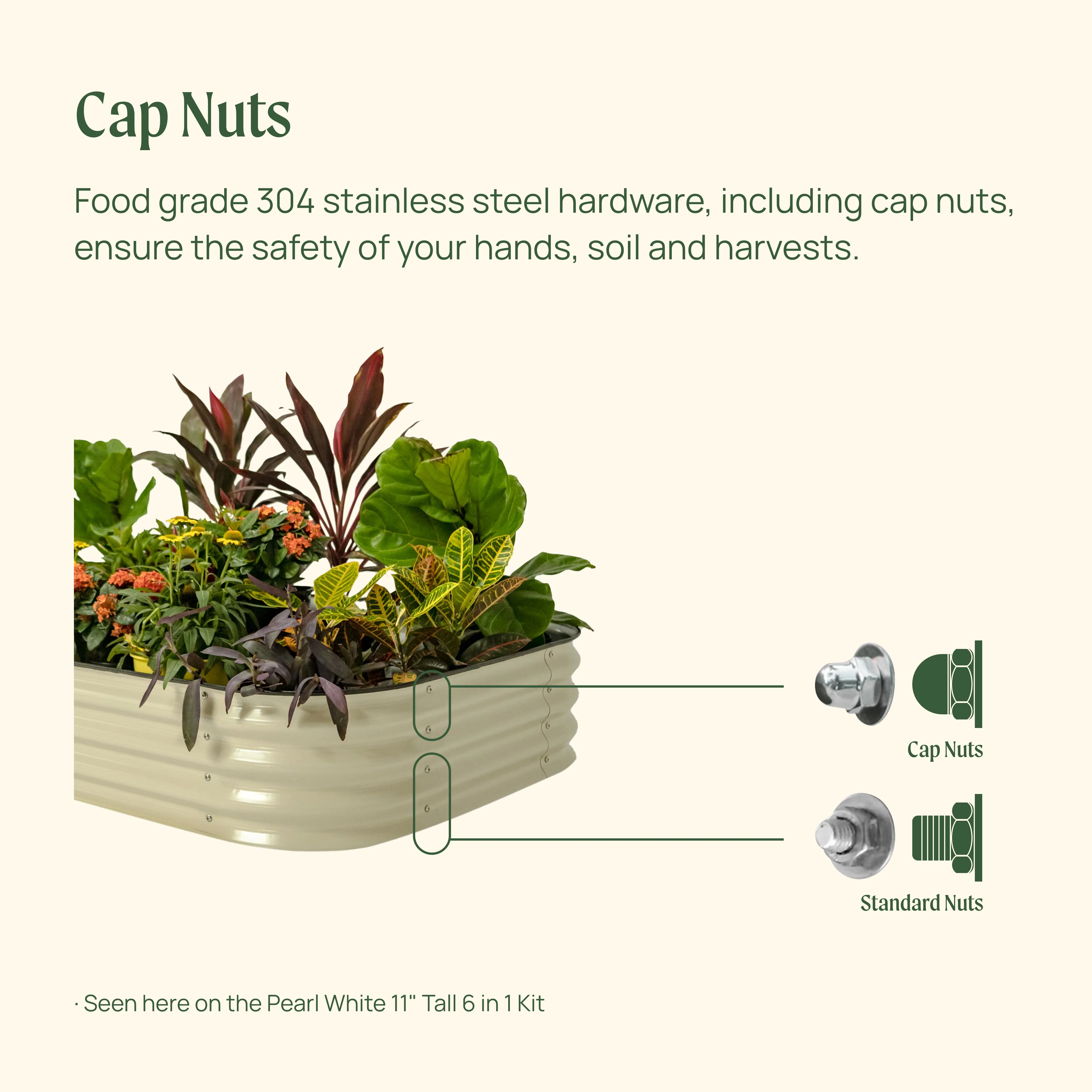 11" Tall 6 In 1 Medium Modular Metal Raised Garden Bed Kit - Image 8