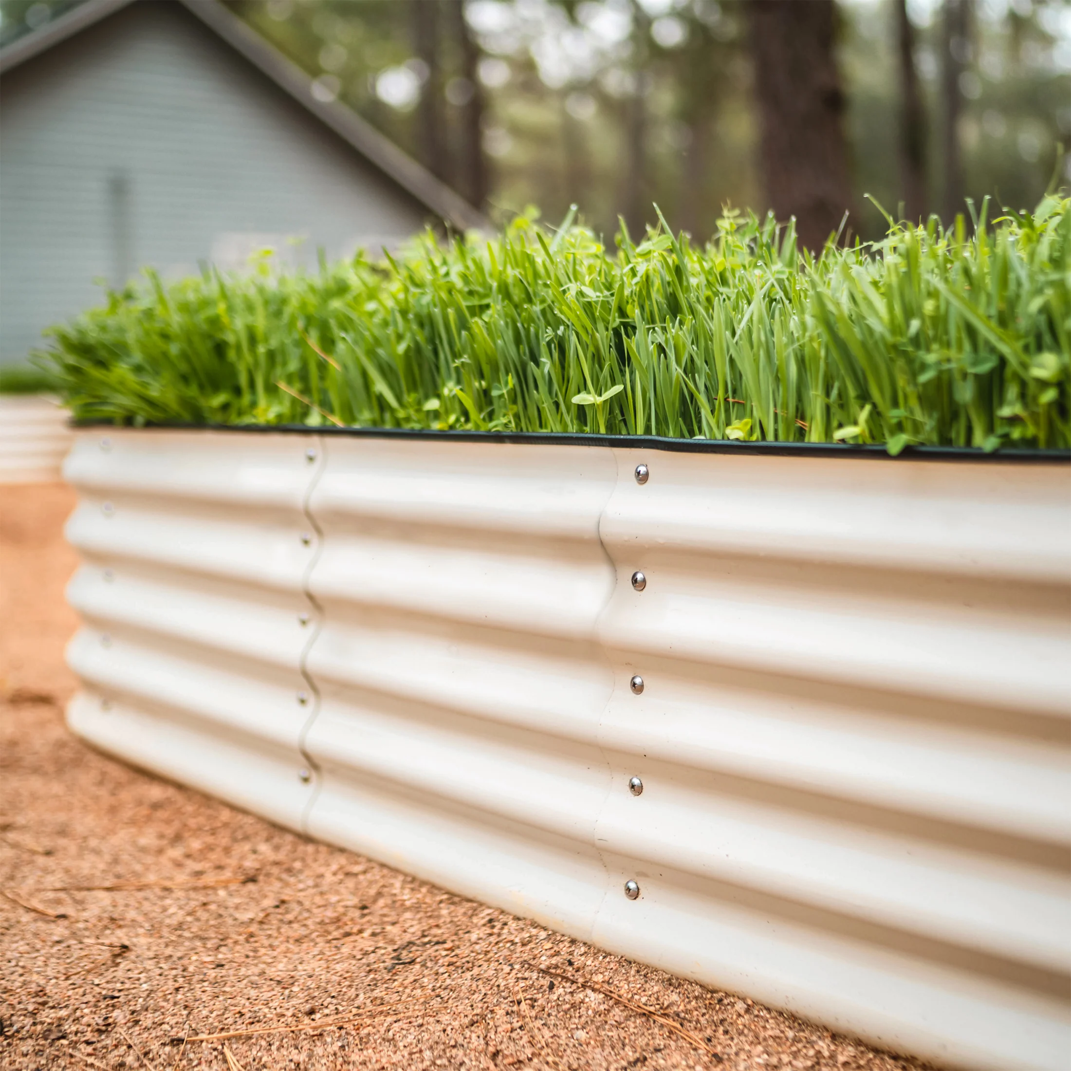 17" Tall 4 In 1 Small Modular Metal Raised Garden Bed Kit - Image 21
