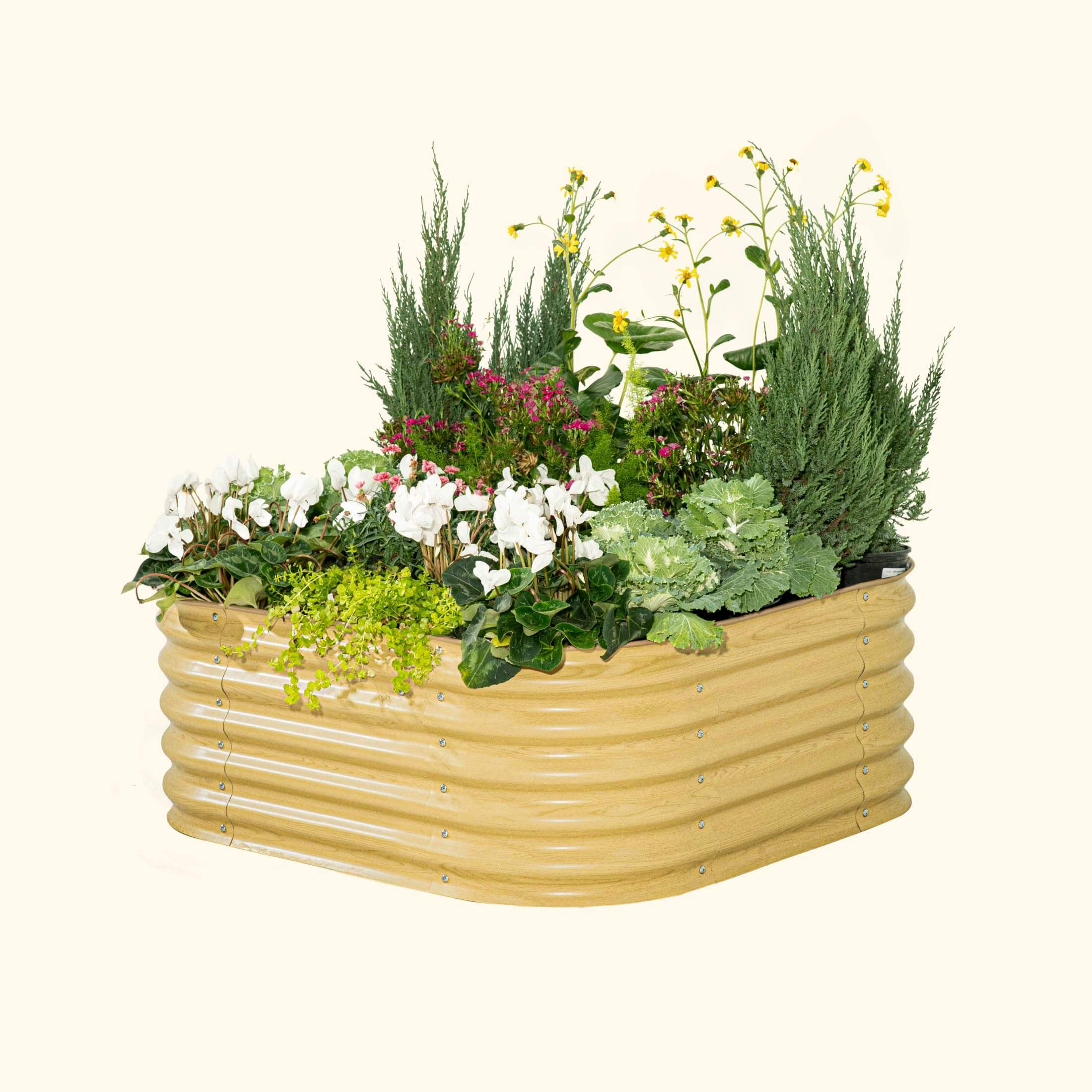 17" Tall 4 In 1 Small Modular Metal Raised Garden Bed Kit - Image 7