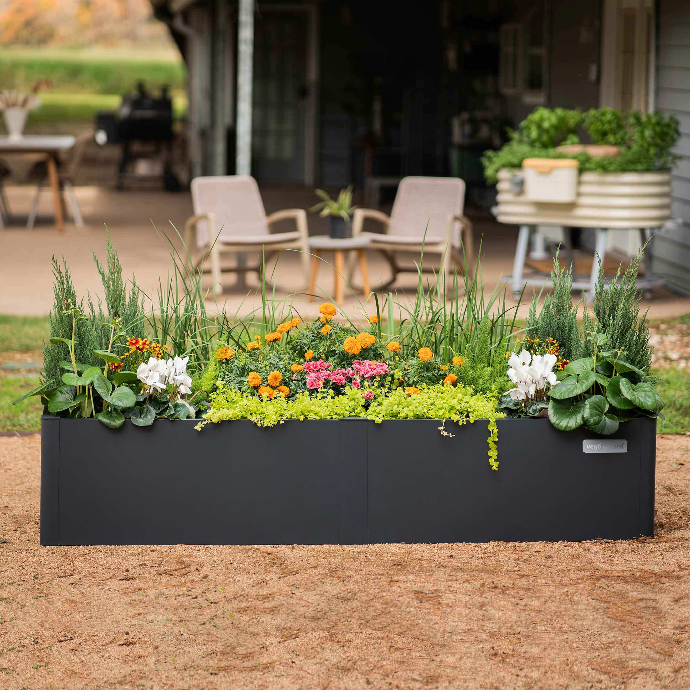 17" Tall Modern 27" x 83" Metal Raised Garden Bed - Image 16