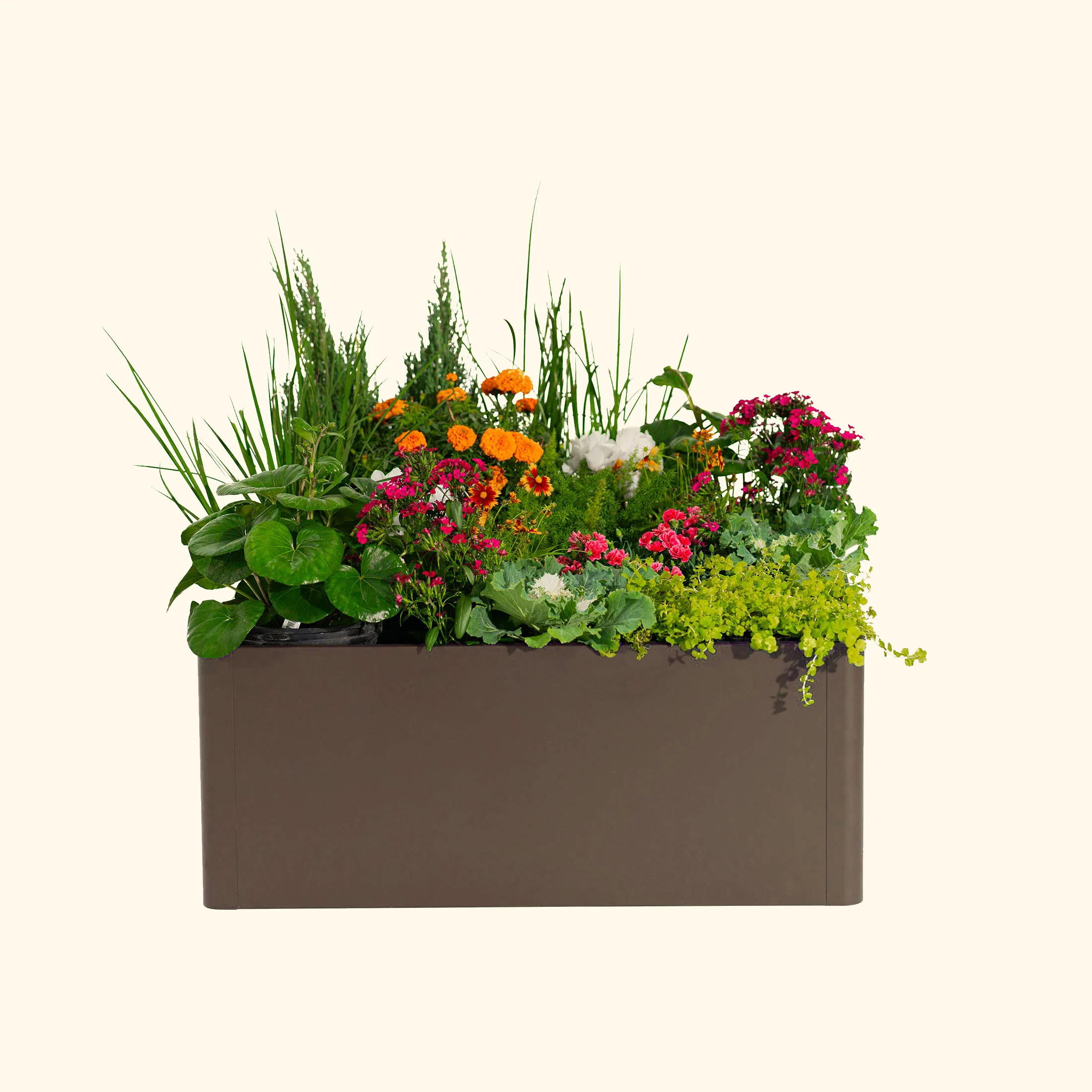17" Tall Modern 42" x 42" Metal Raised Garden Bed - Image 22