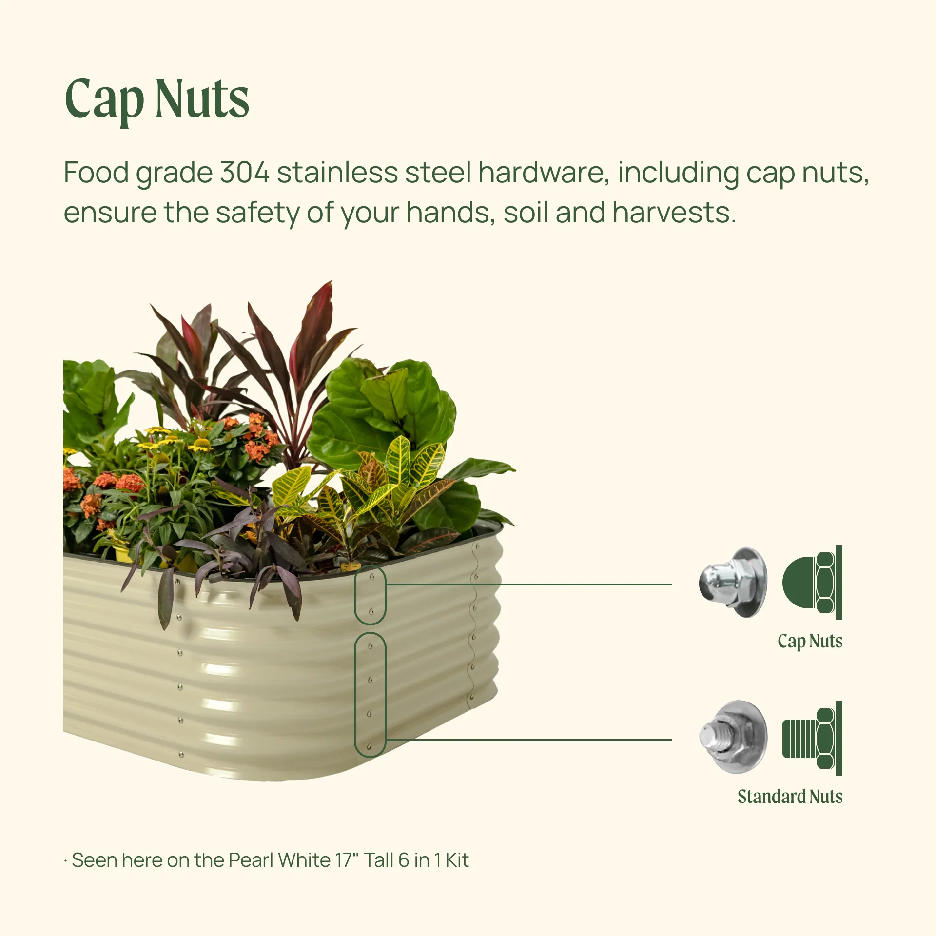 17" Tall U-Shaped Raised Garden Bed Kit - Jumbo Size - Image 12