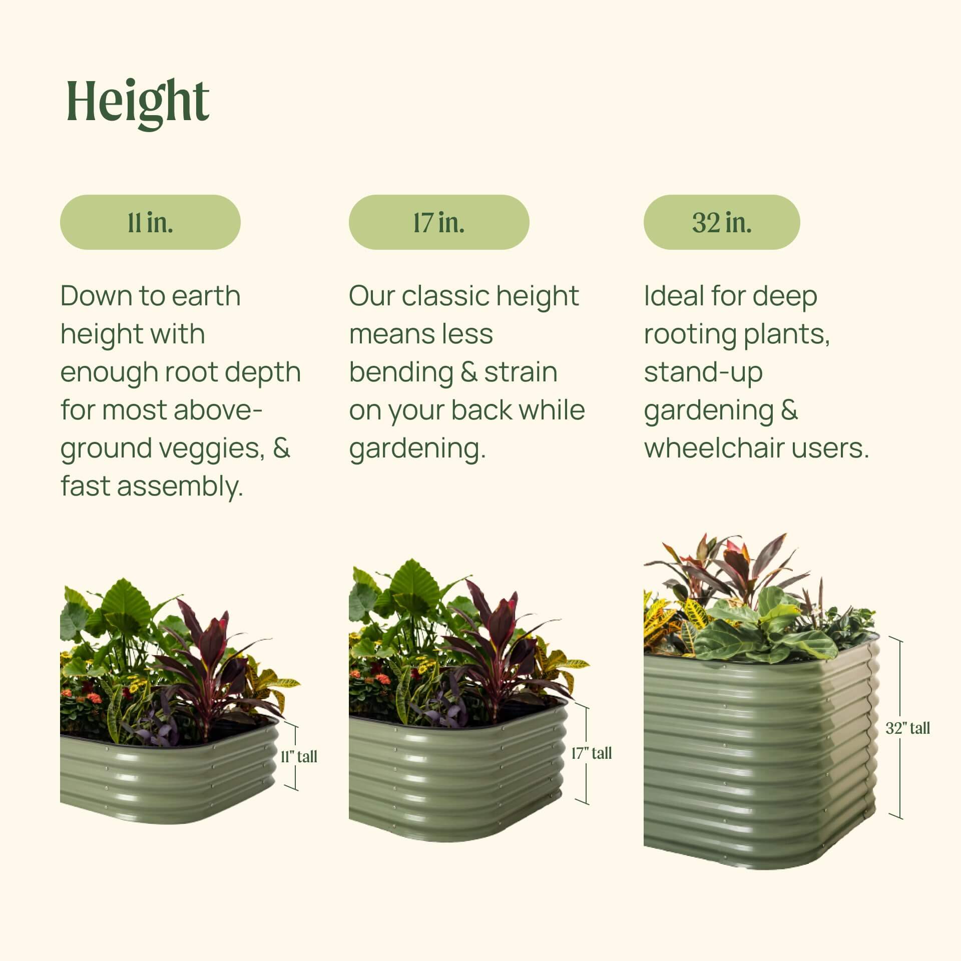 17" Tall U-Shaped Raised Garden Bed Kit - Jumbo Size - Image 13