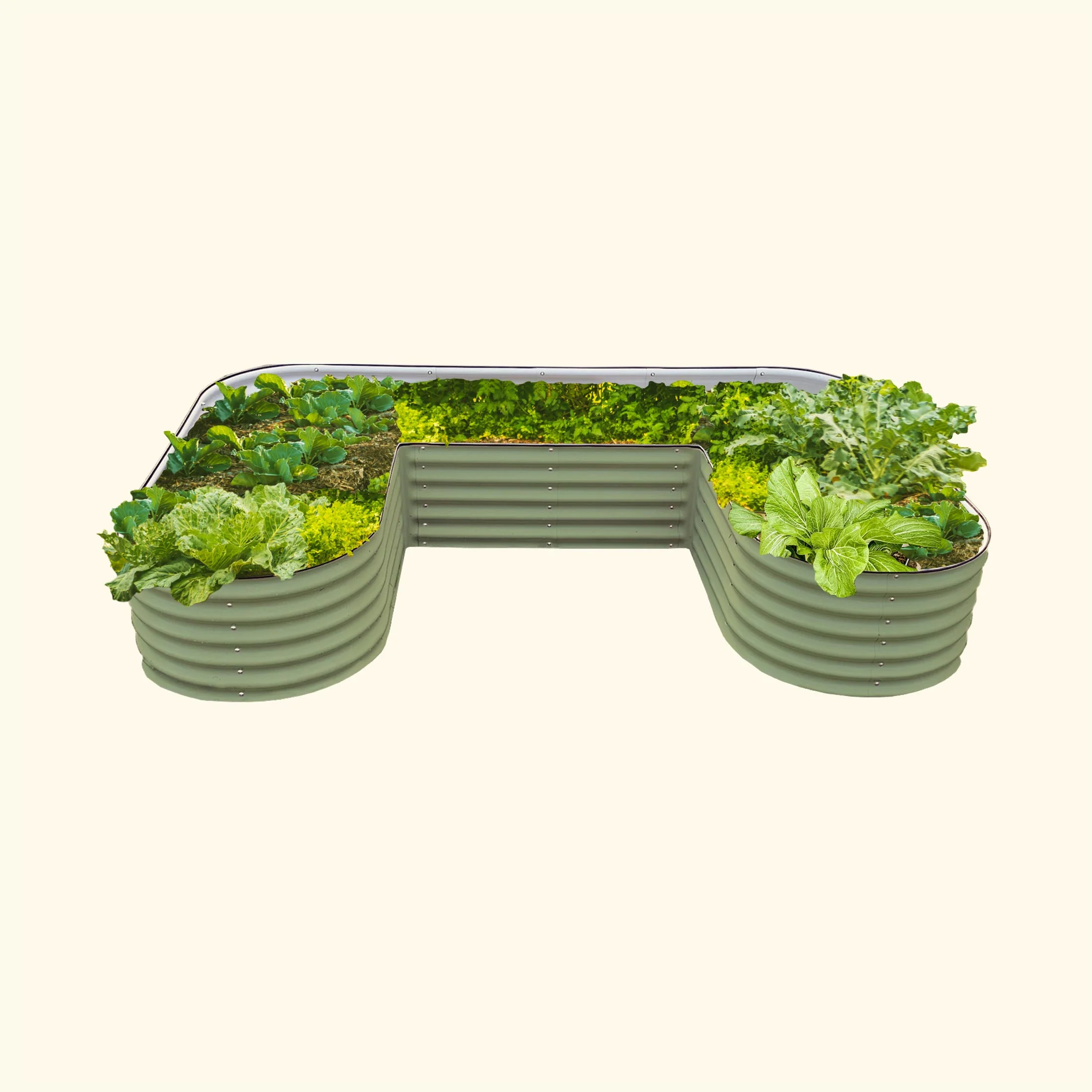 17" Tall U-Shaped Raised Garden Bed Kit - Standard Size - Image 7