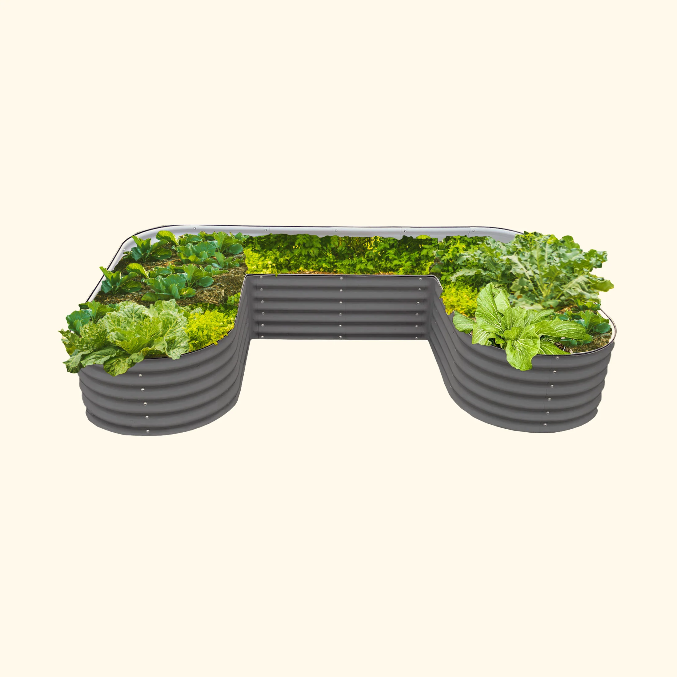 17" Tall U-Shaped Raised Garden Bed Kit - Standard Size - Image 8