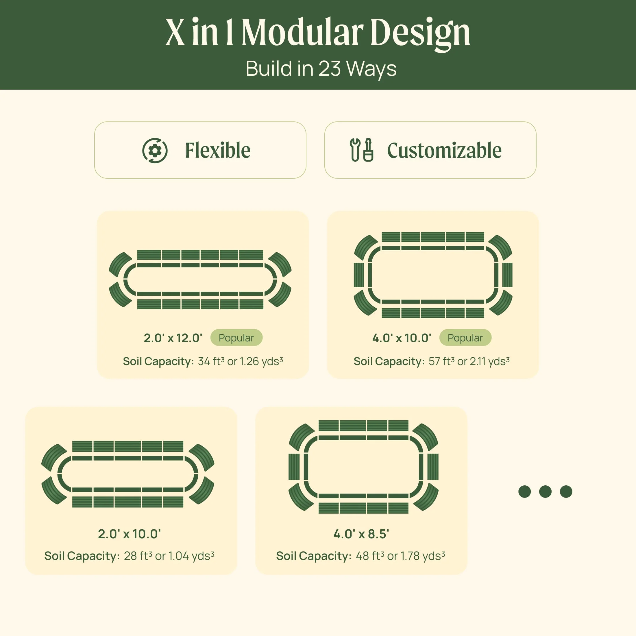 17" Tall X In 1 Giant Modular Metal Raised Garden Bed Kit - Image 18