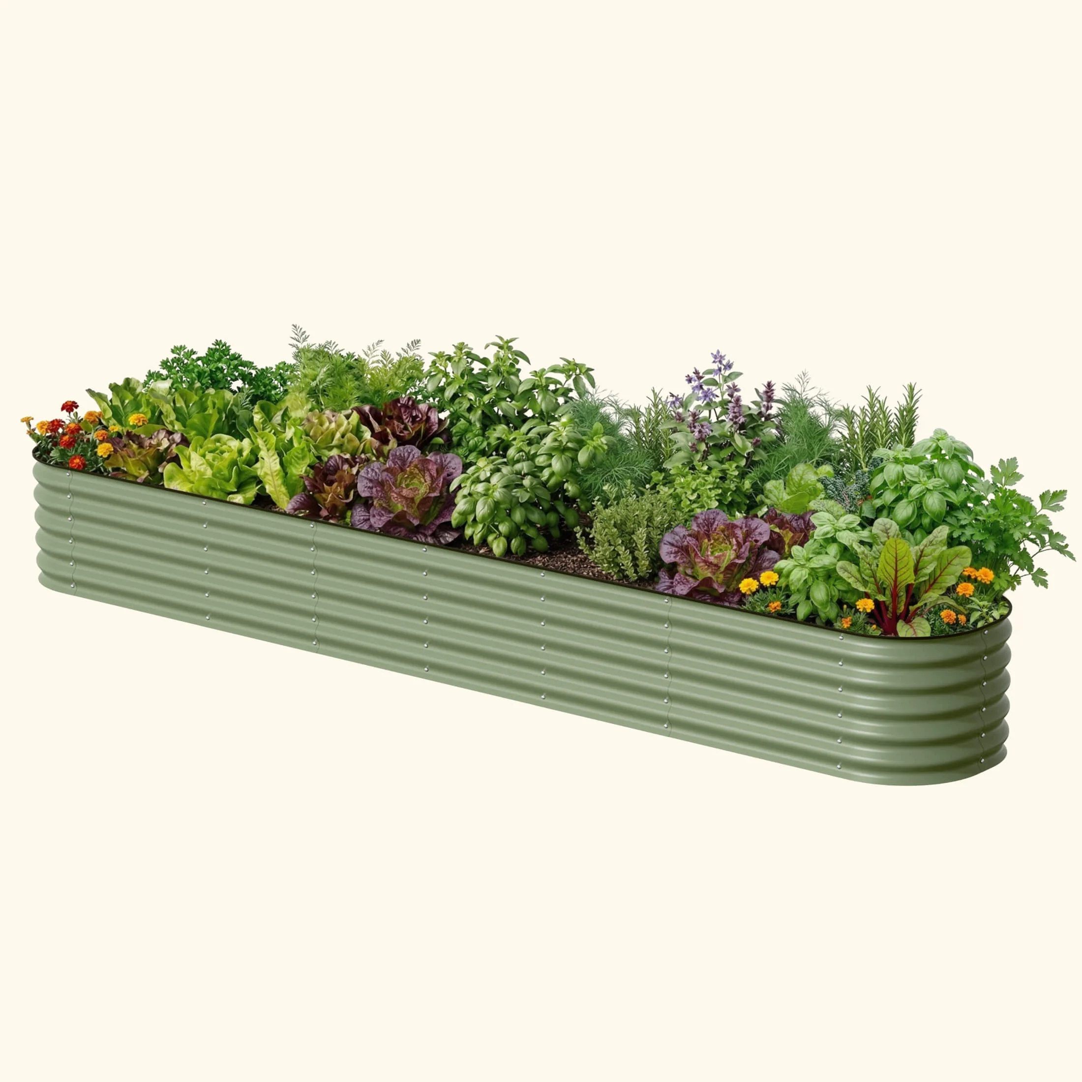 17" Tall X In 1 Giant Modular Metal Raised Garden Bed Kit - Image 2