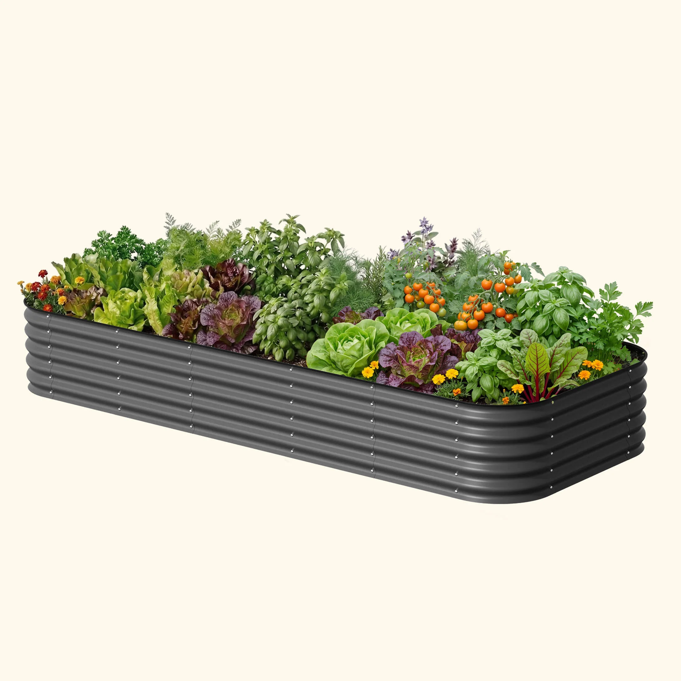 17" Tall X In 1 Giant Modular Metal Raised Garden Bed Kit - Image 5