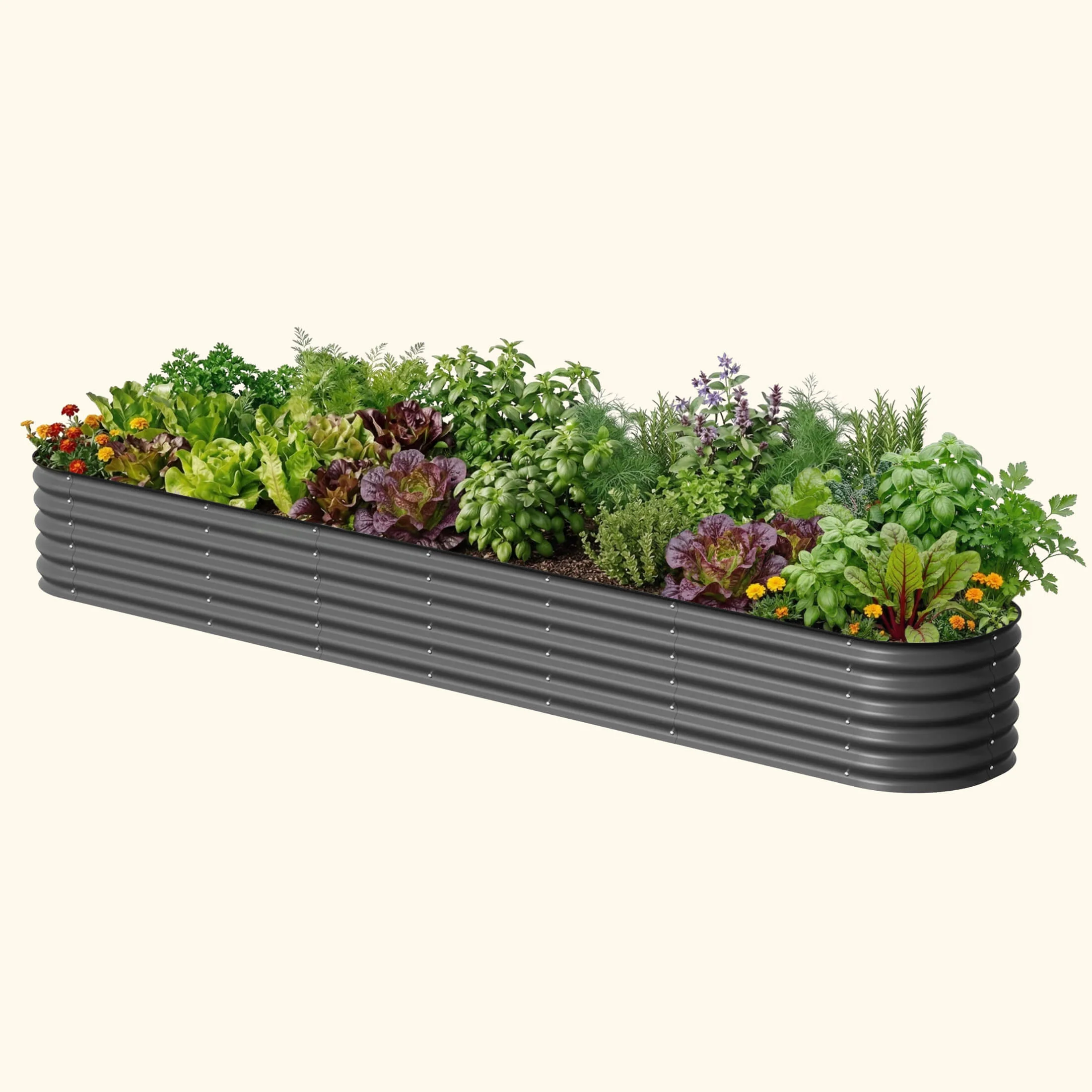 17" Tall X In 1 Giant Modular Metal Raised Garden Bed Kit - Image 6