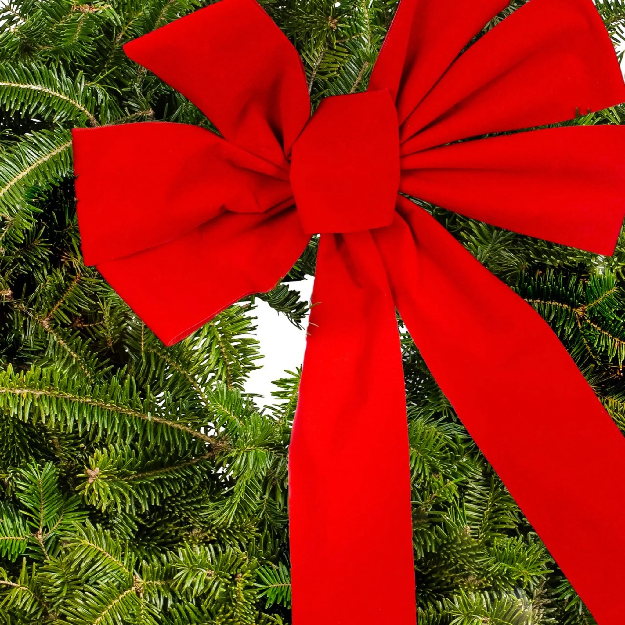 22" Holiday Wreath with Bow - Image 2