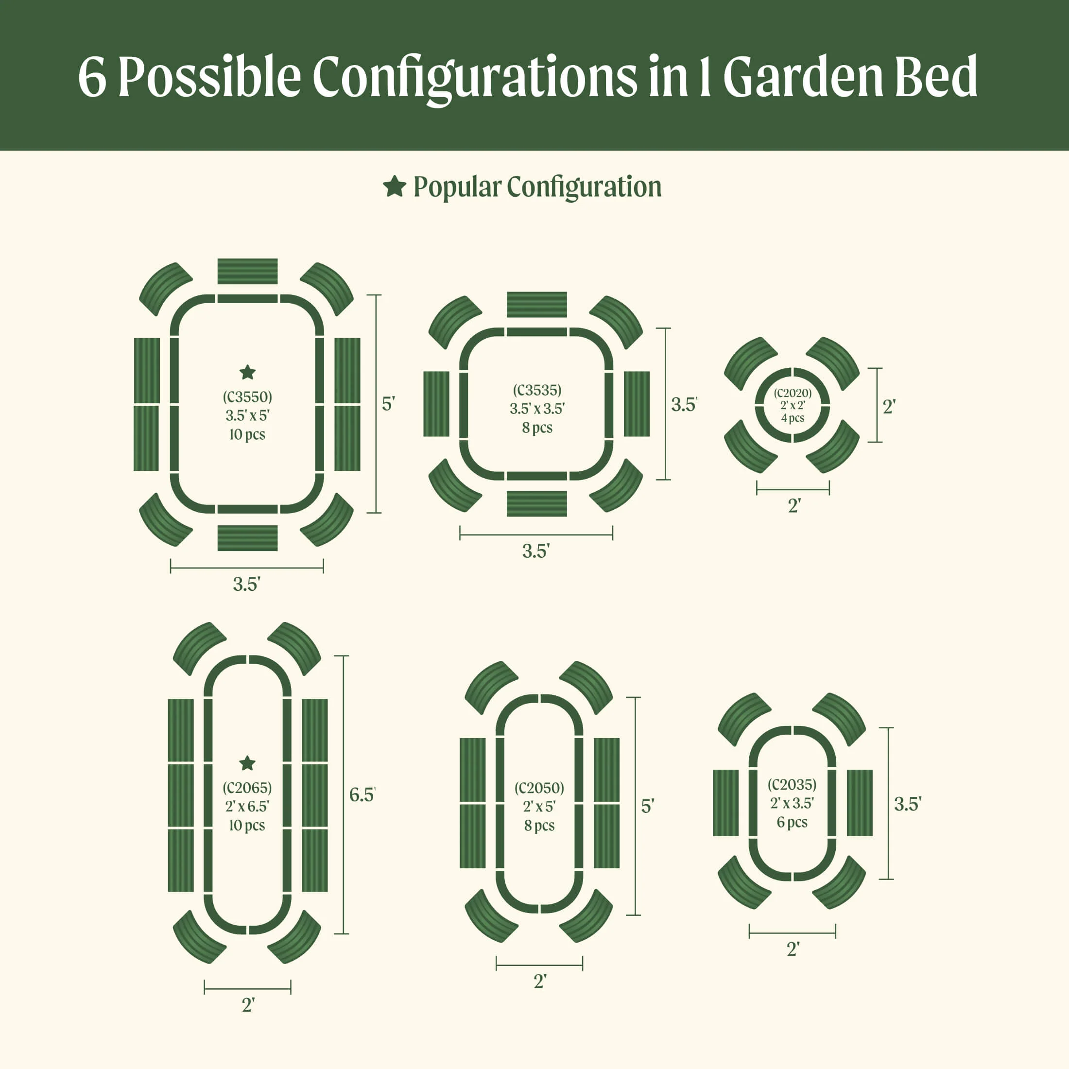 17" Tall 6 In 1 Medium Modular Metal Raised Garden Bed Kit - Image 13