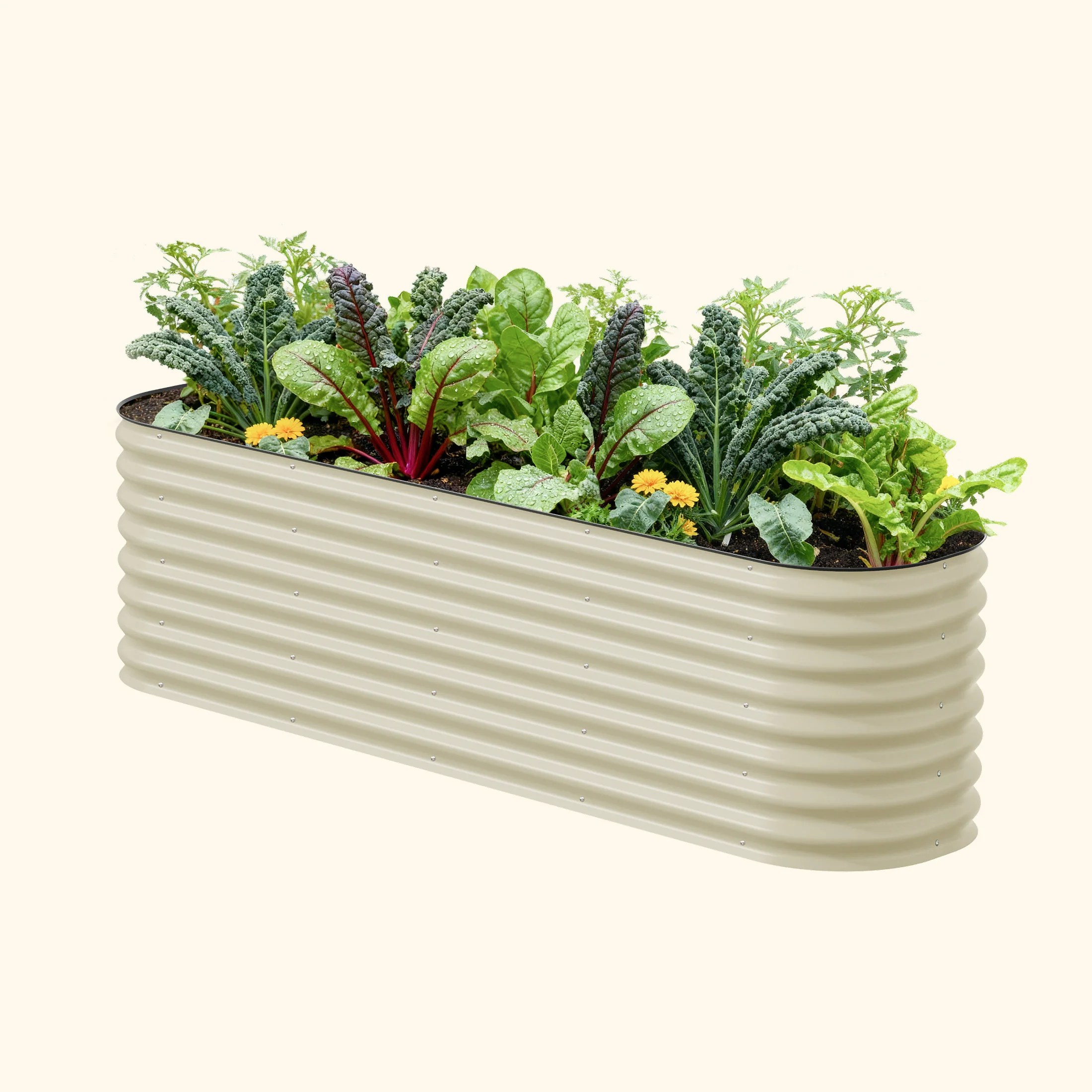 26" Tall 9 In 1 Large Modular Metal Raised Garden Bed Kit - Image 3