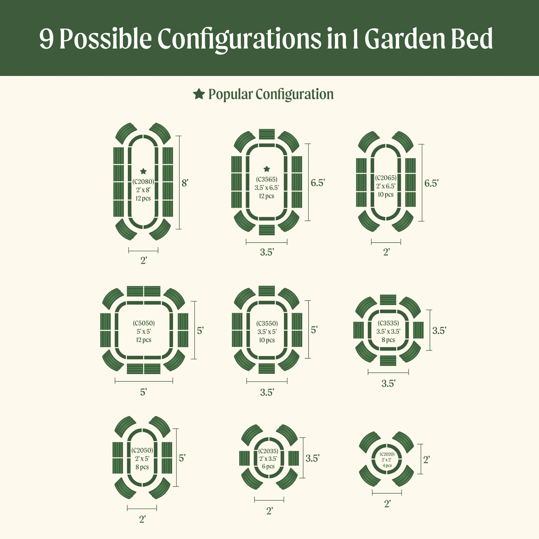17" Tall 9 In 1 Large Modular Metal Raised Garden Bed Kit - Image 7