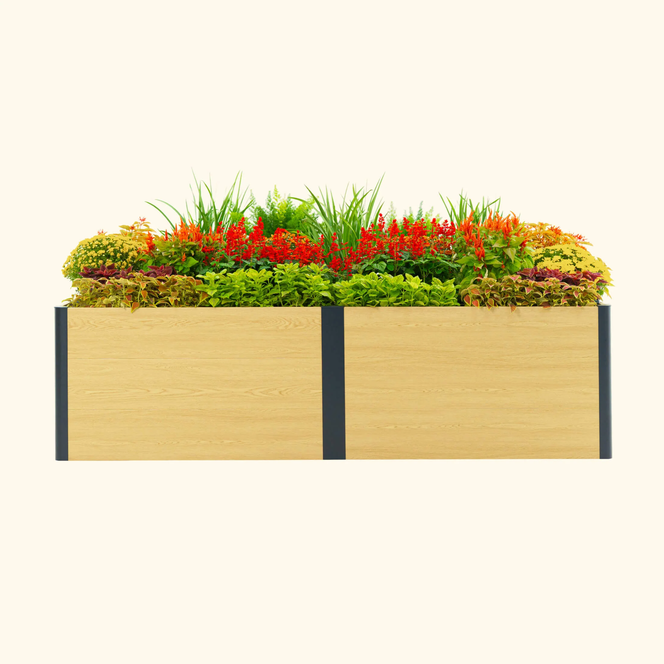 26" Tall Woodgrain 2' x 8' Metal Raised Garden Bed - Image 10