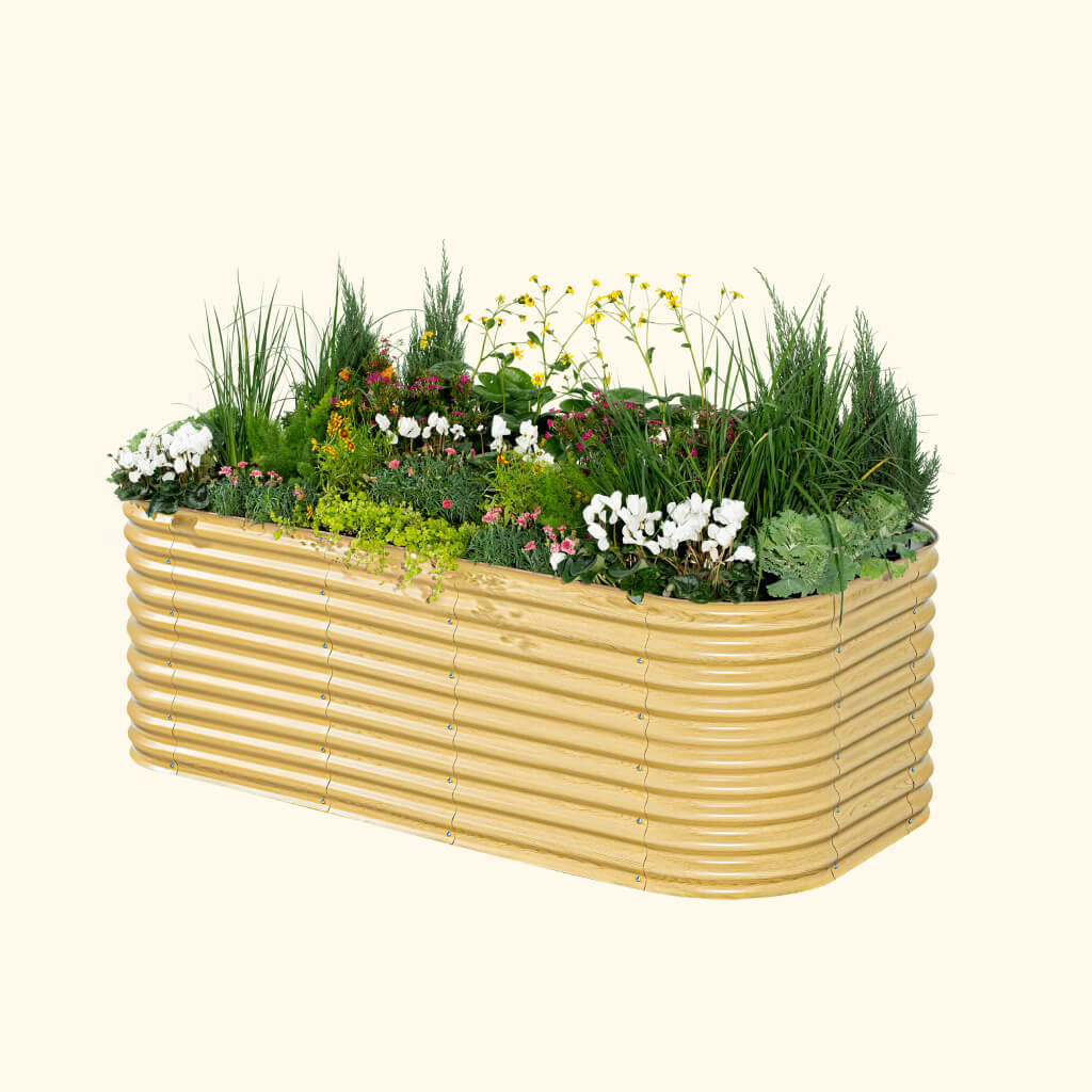 32" Extra Tall 10 In 1 Jumbo Modular Metal Raised Garden Bed Kit - Image 7