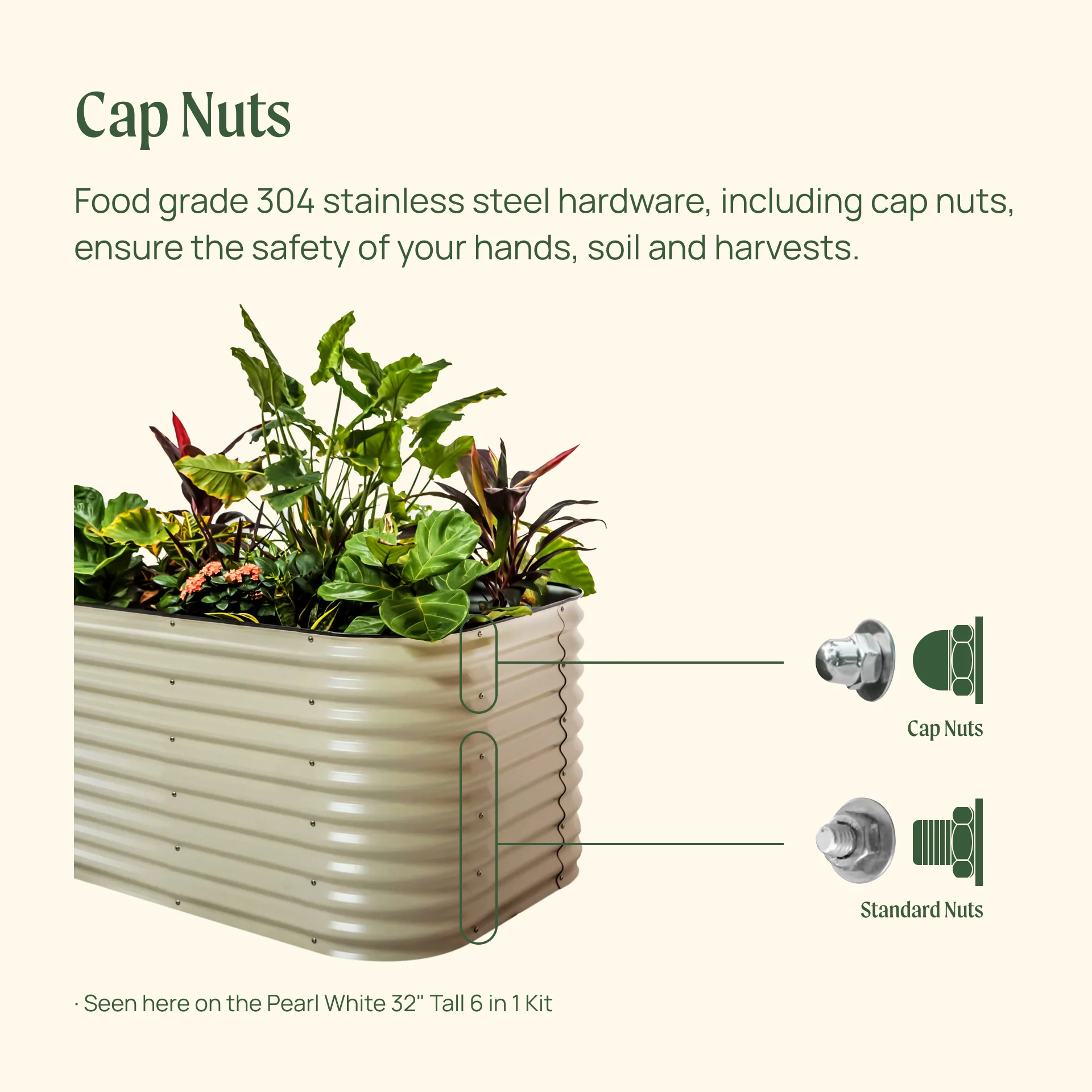 32" Extra Tall 4 In 1 Small Modular Metal Raised Garden Bed Kit - Image 14