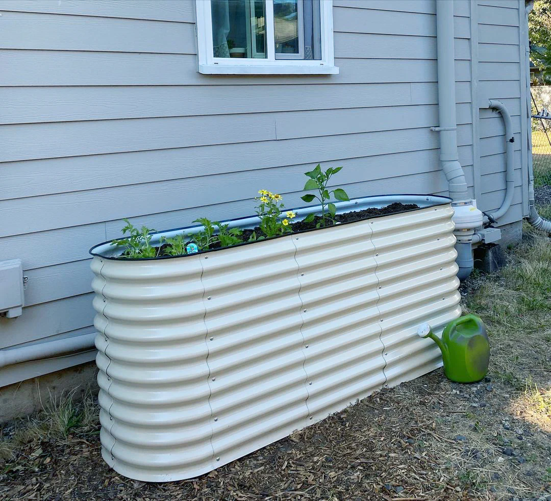 32" Extra Tall 6 In 1 Medium Modular Metal Raised Garden Bed Kit - Image 17