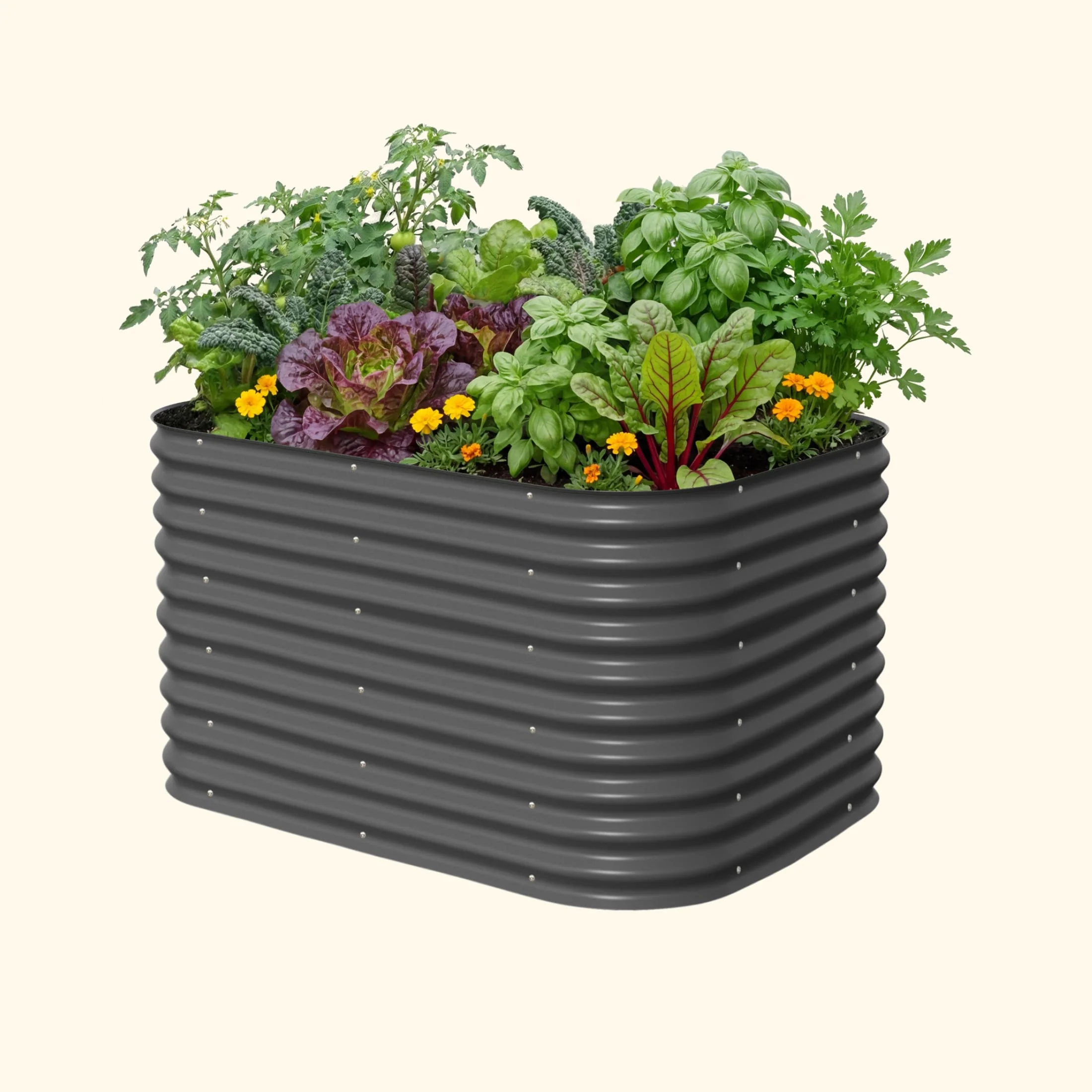32" Extra Tall 6 In 1 Medium Modular Metal Raised Garden Bed Kit - Image 6