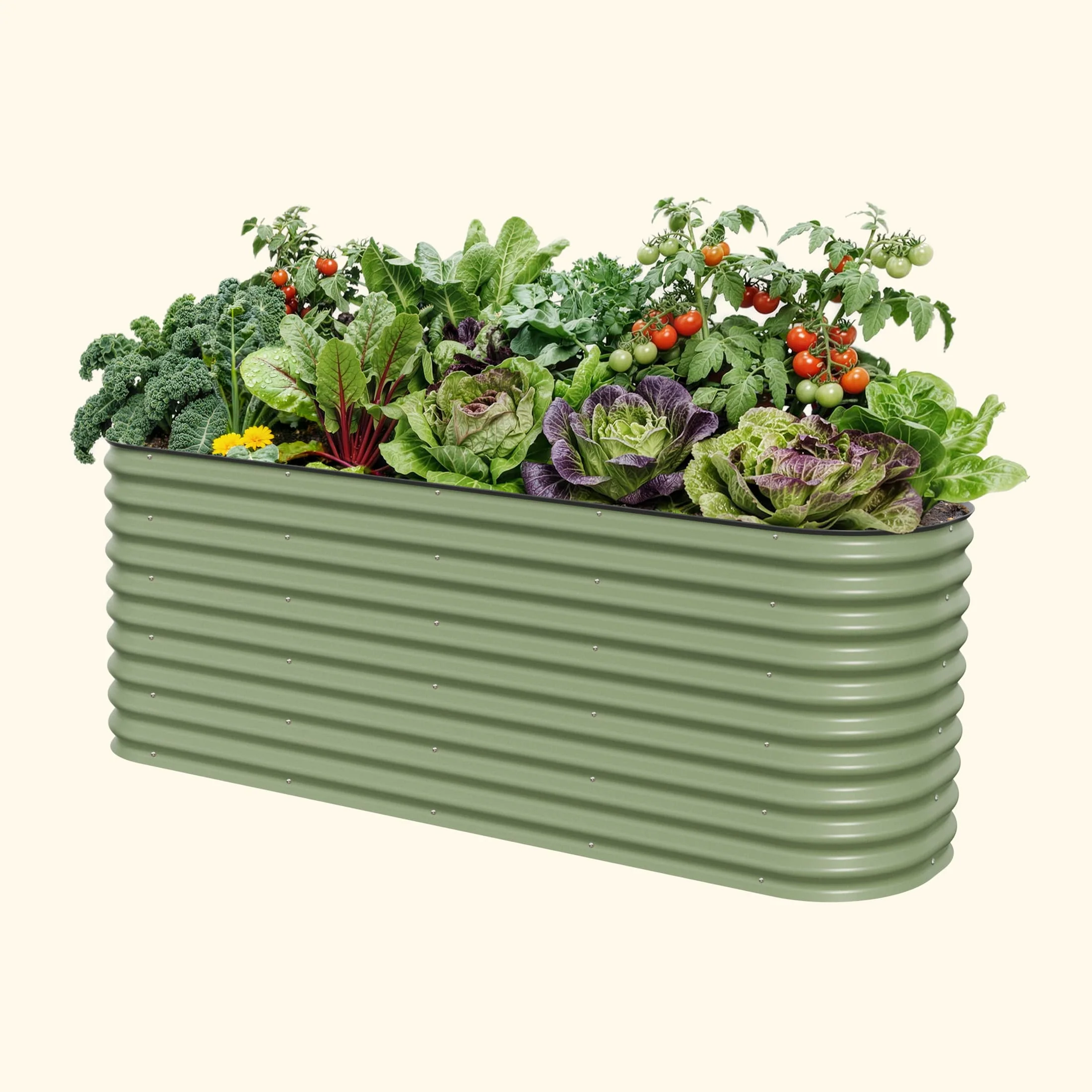 32" Extra Tall 9 In 1 Large Modular Metal Raised Garden Bed Kit - Image 5
