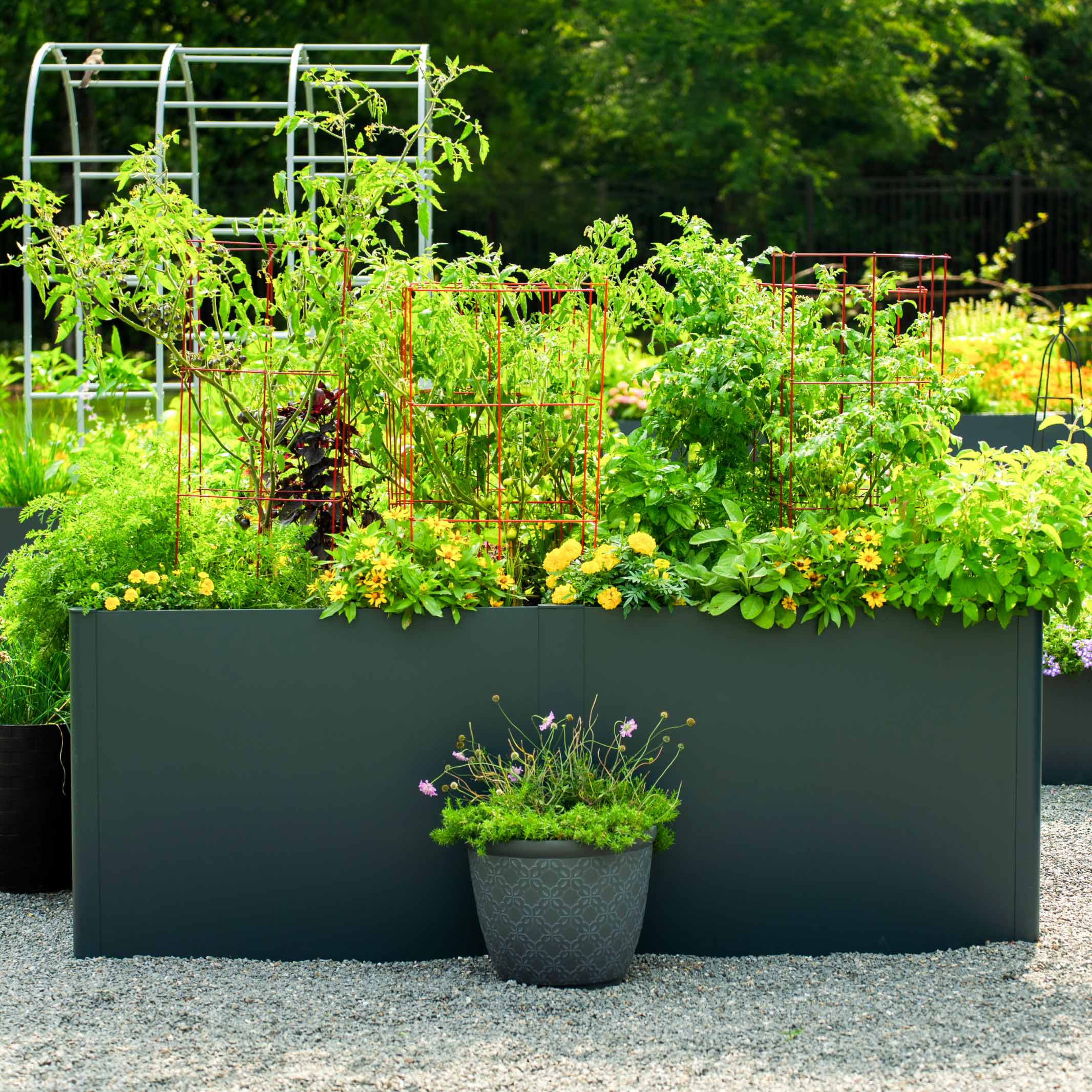 32" Extra Tall Modern 42" x 83" Metal Raised Garden Bed - Image 16