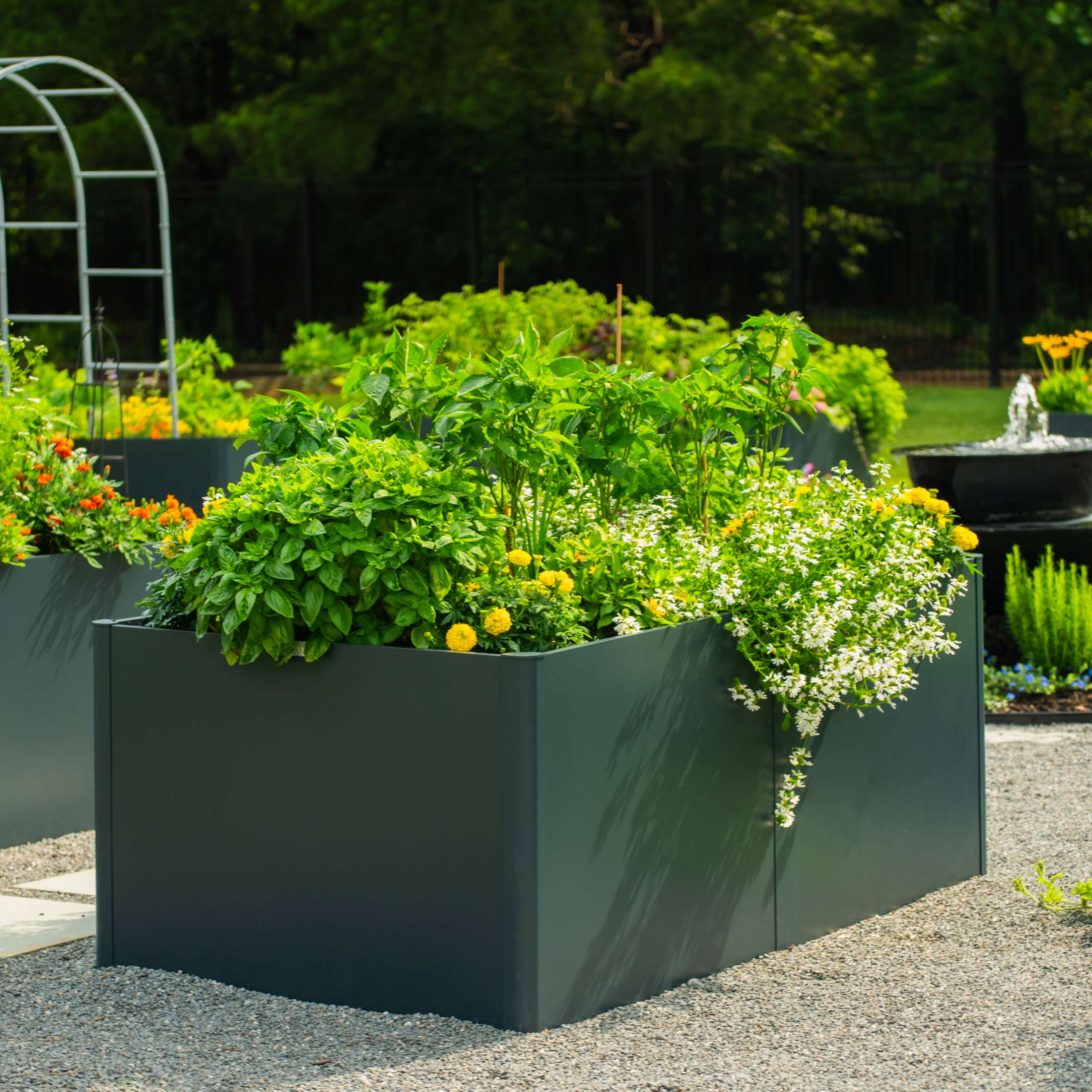 32" Extra Tall Modern 42" x 83" Metal Raised Garden Bed - Image 17