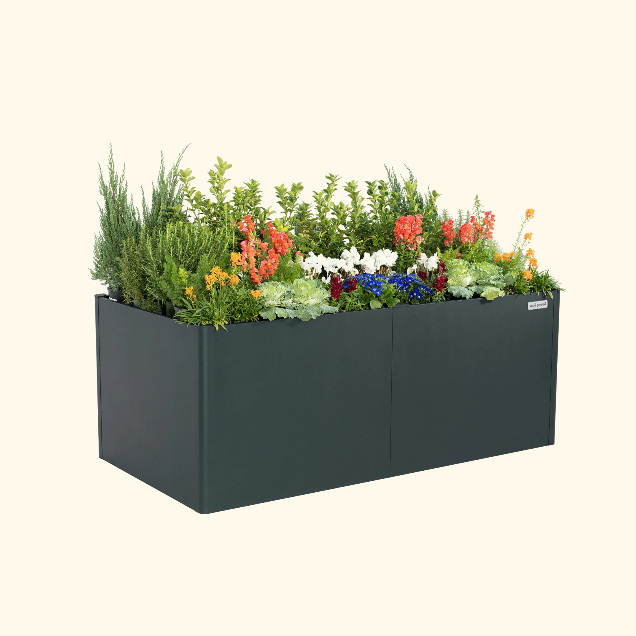 32" Extra Tall Modern 42" x 83" Metal Raised Garden Bed - Image 3