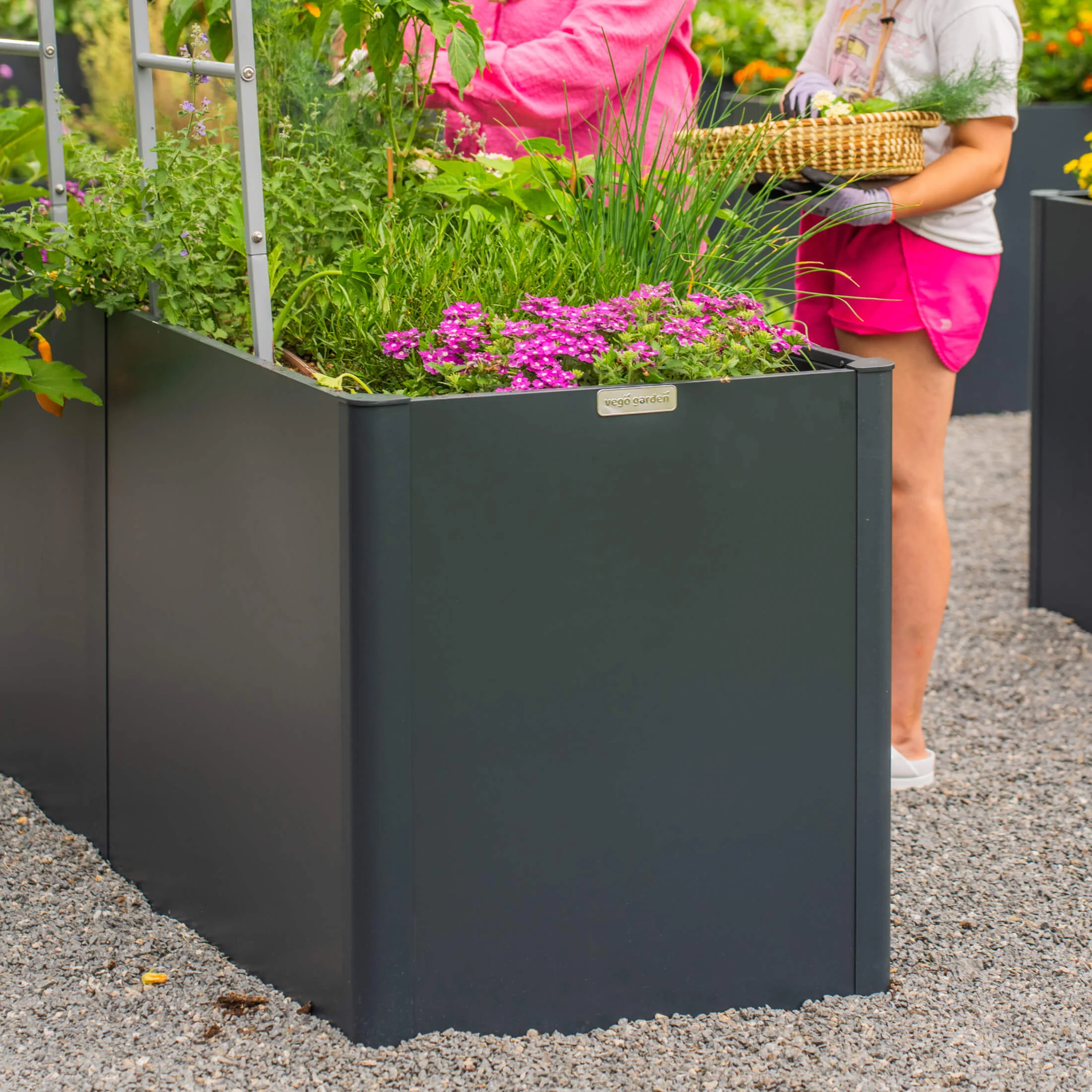 32" Extra Tall Modern 27" x 83" Metal Raised Garden Bed - With Intermediate Floor - Image 16