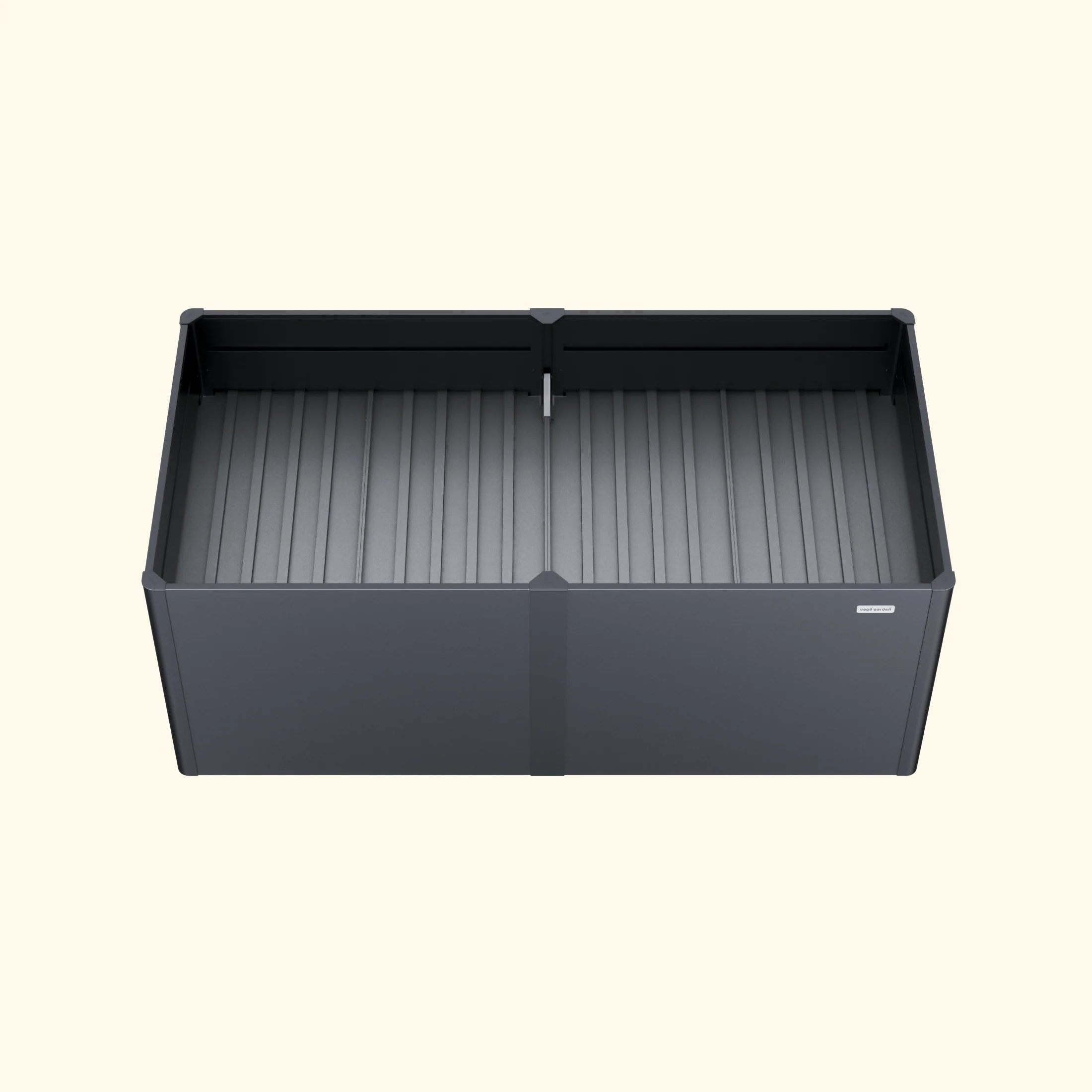 32" Extra Tall Modern 42" x 83" Metal Raised Garden Bed - With Intermediate Floor - Image 4