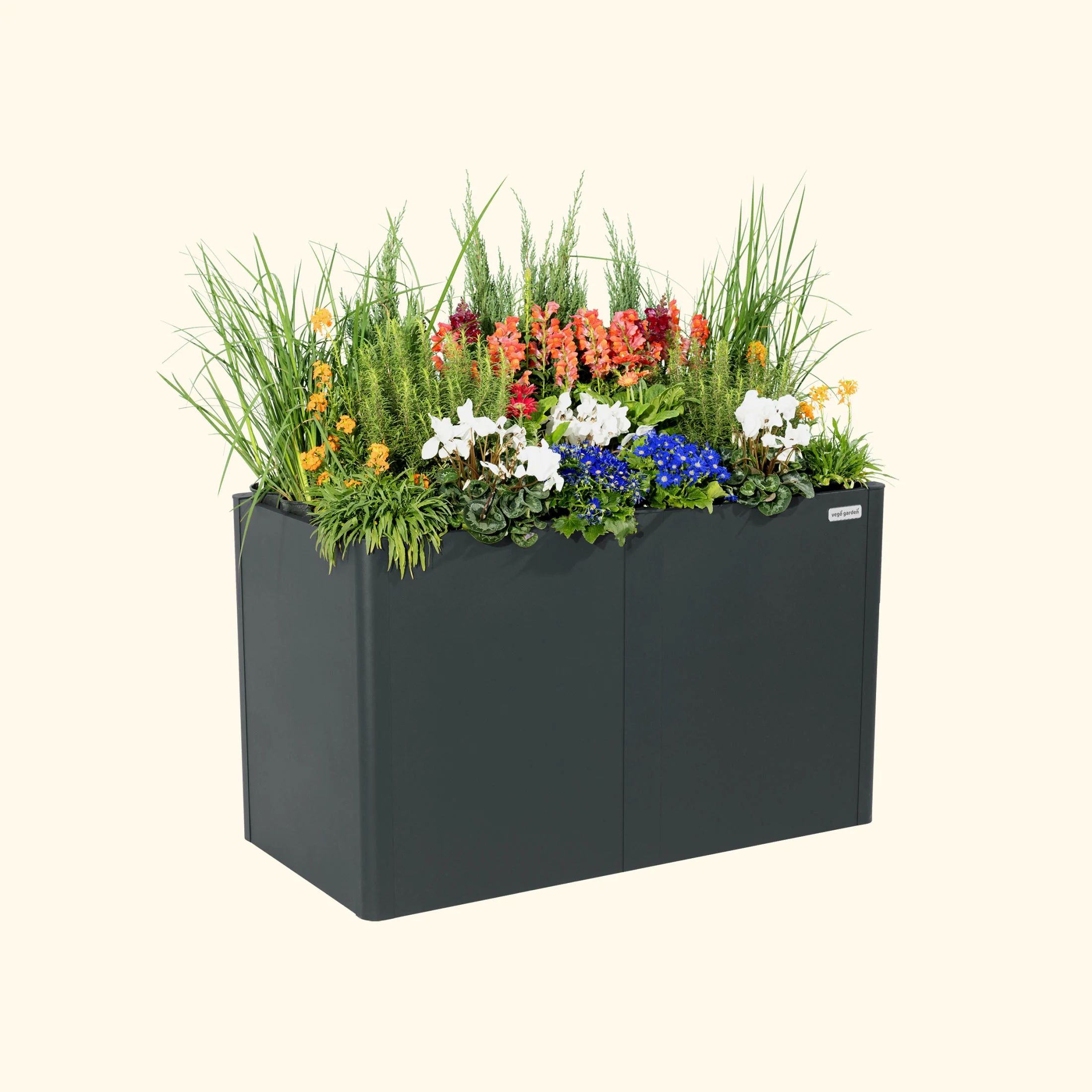 32" Extra Tall Modern 27" x 53" Metal Raised Garden Bed - Image 3