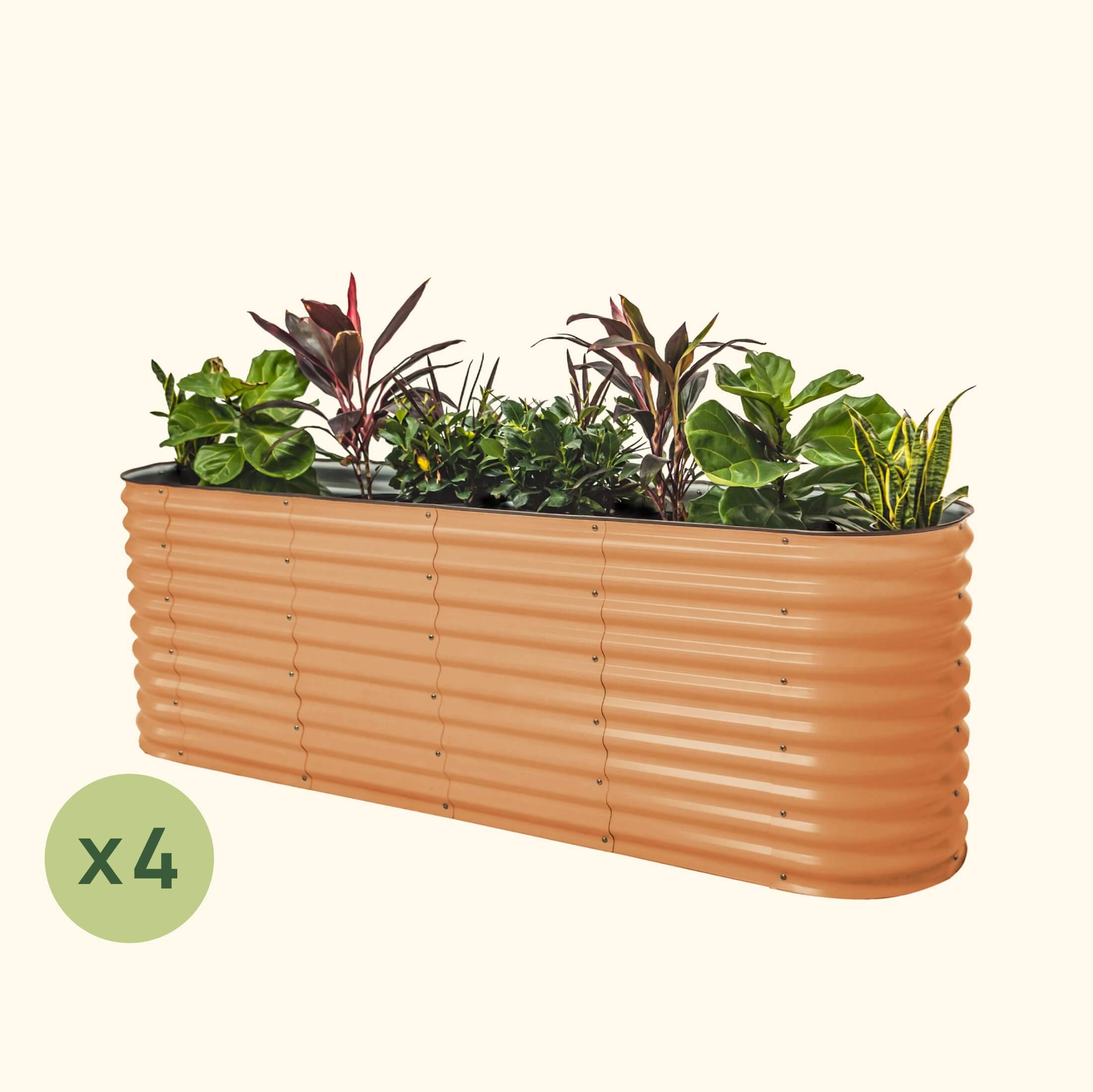 4-Pack 32" Extra Tall 9 In 1 Large Modular Metal Raised Garden Bed Kit - Image 7