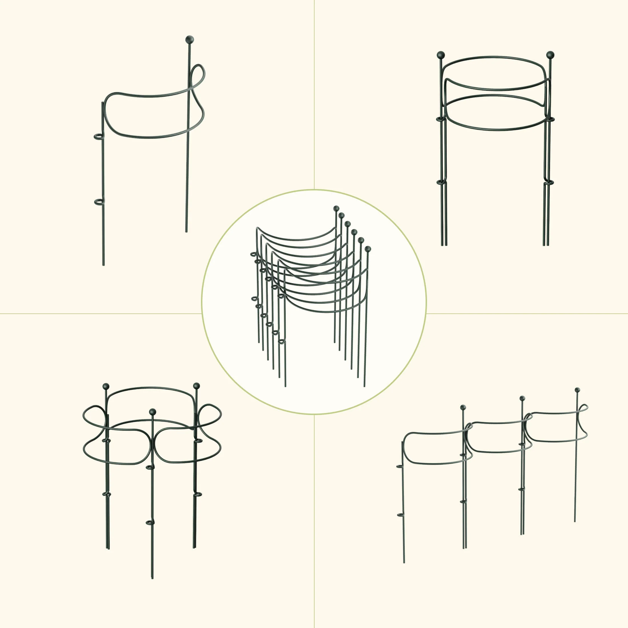 Border Plant Support Curved - 6 Pack - Image 9