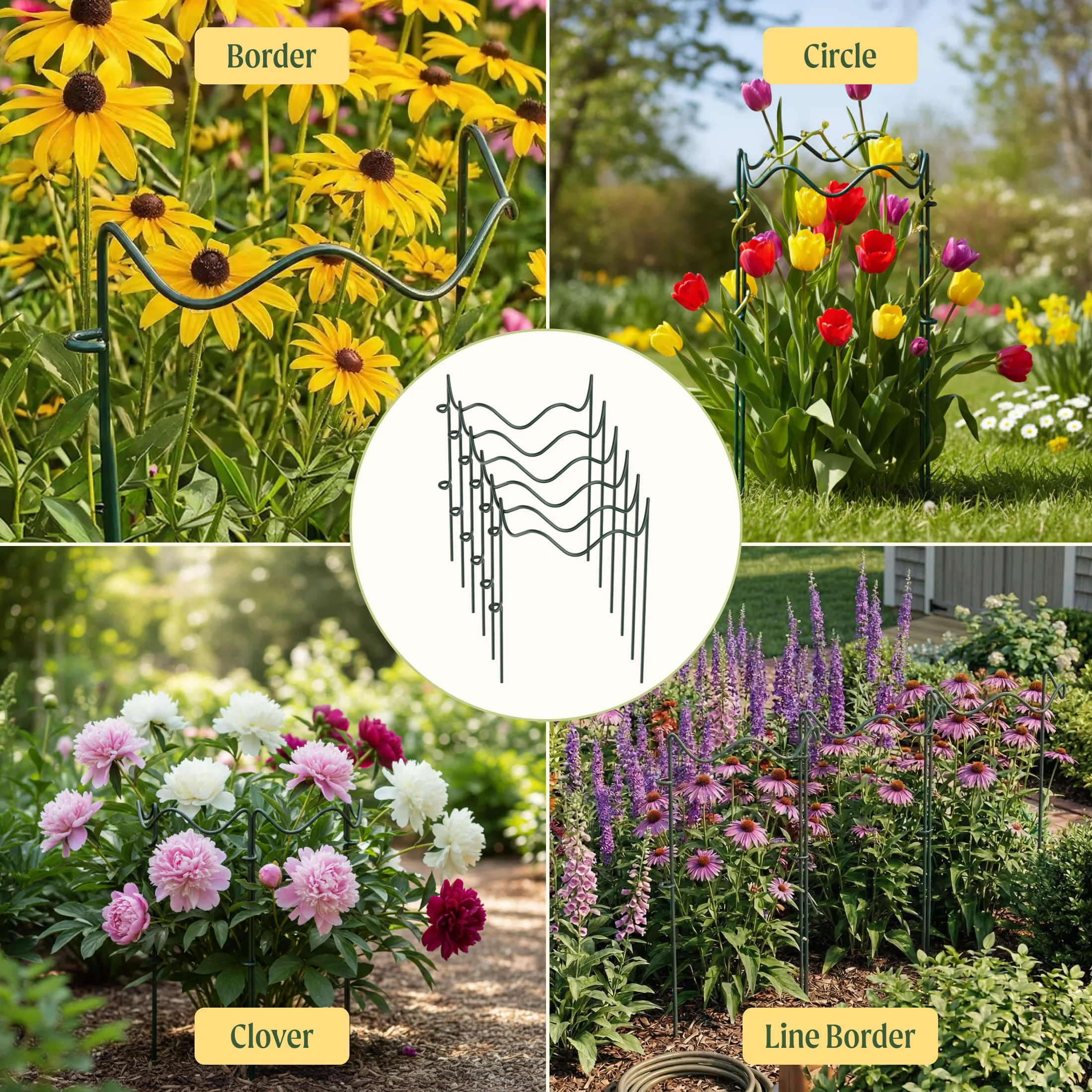 Border Plant Support Wavy - 6 Pack - Image 17