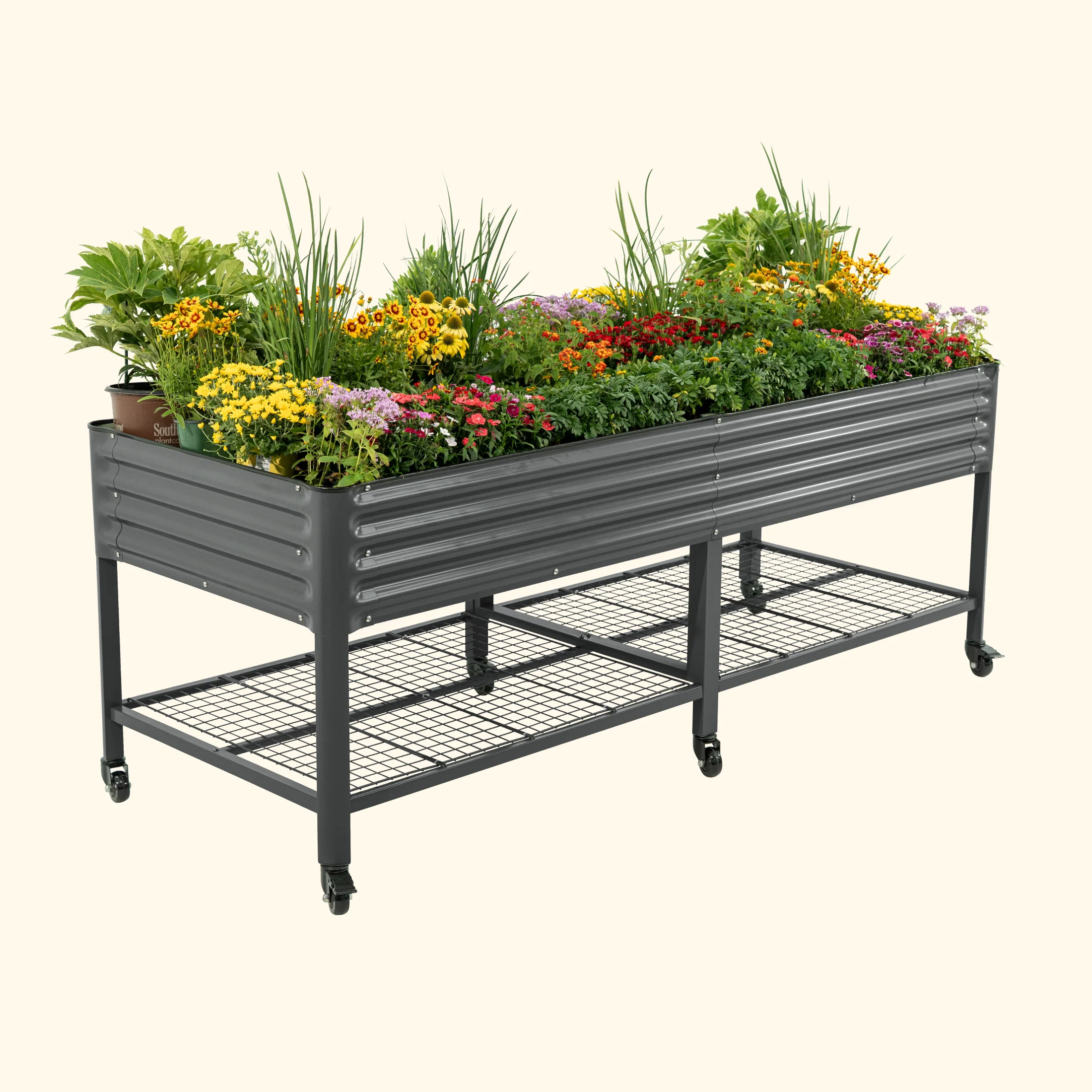 Elevated Garden Bed - Jumbo Series 3' x 8' Wheels Included - Image 3
