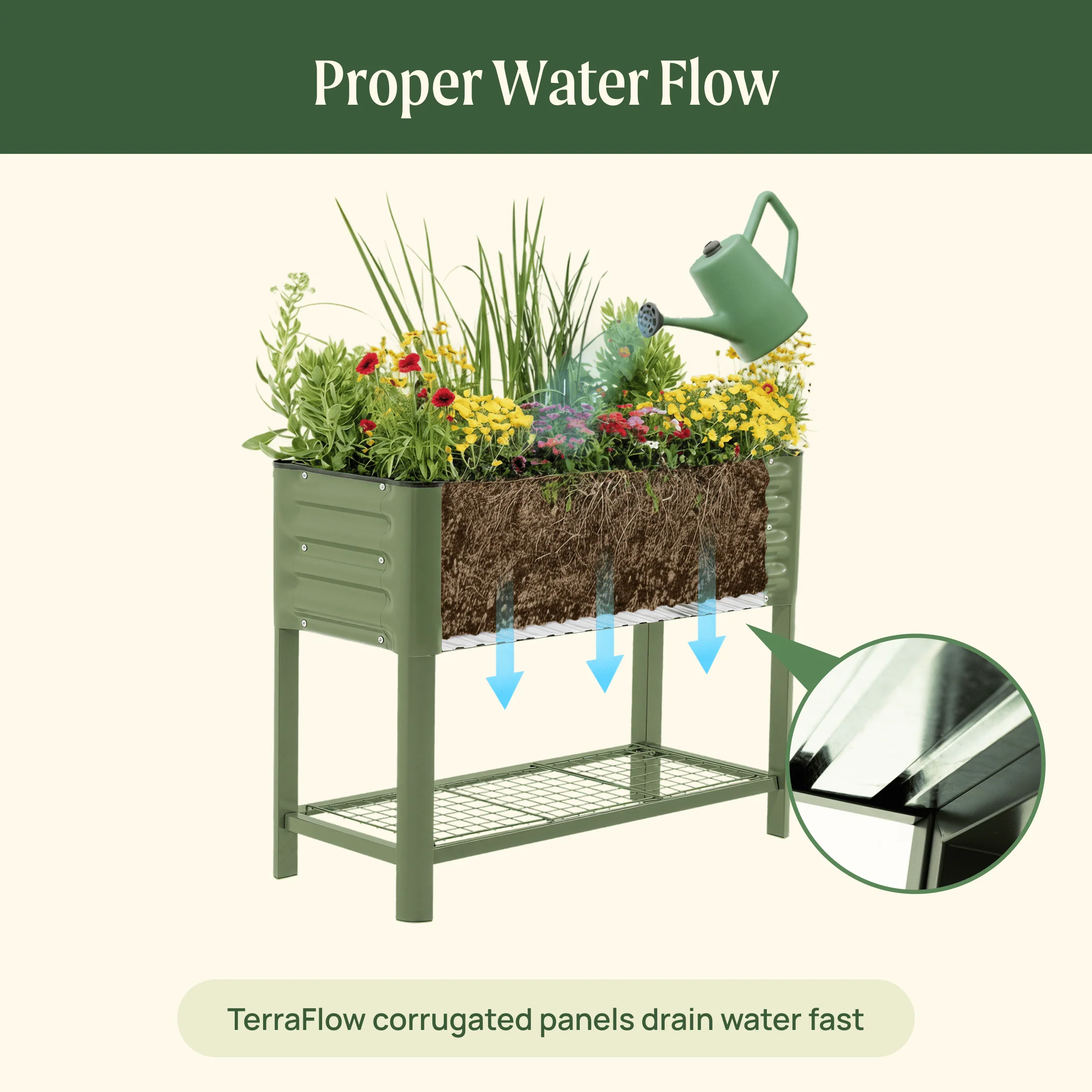 Elevated Garden Bed - Slim Series 1.5' x 3.5' - Image 10