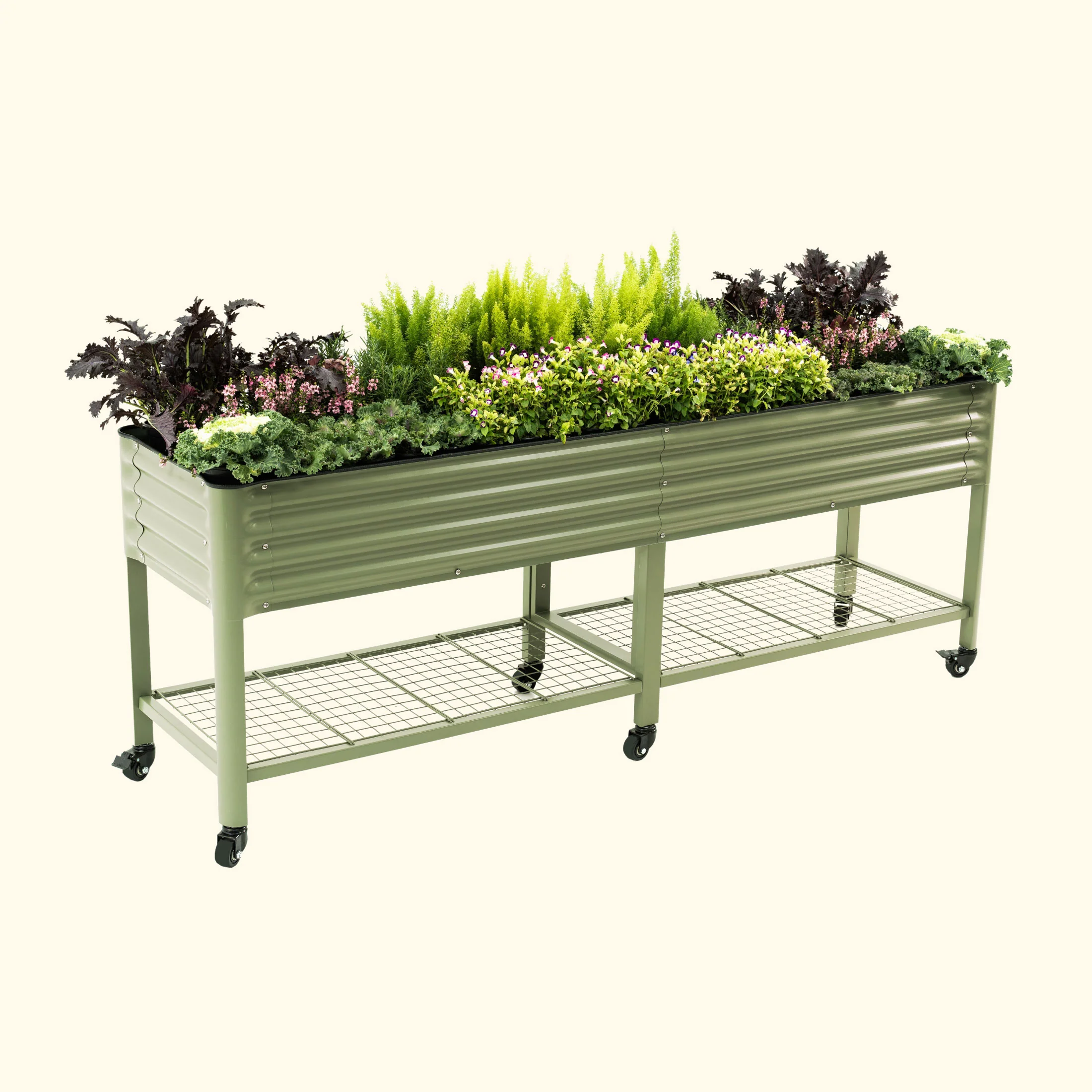 Elevated Garden Bed - 2' x 8' Wheels Included - Image 2