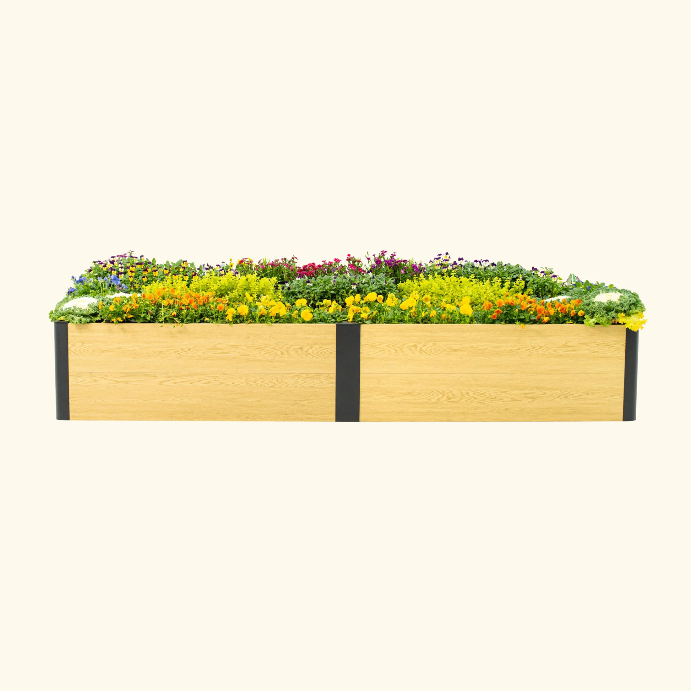 16" Tall Woodgrain 2' x 8' Metal Raised Garden Bed - Image 10