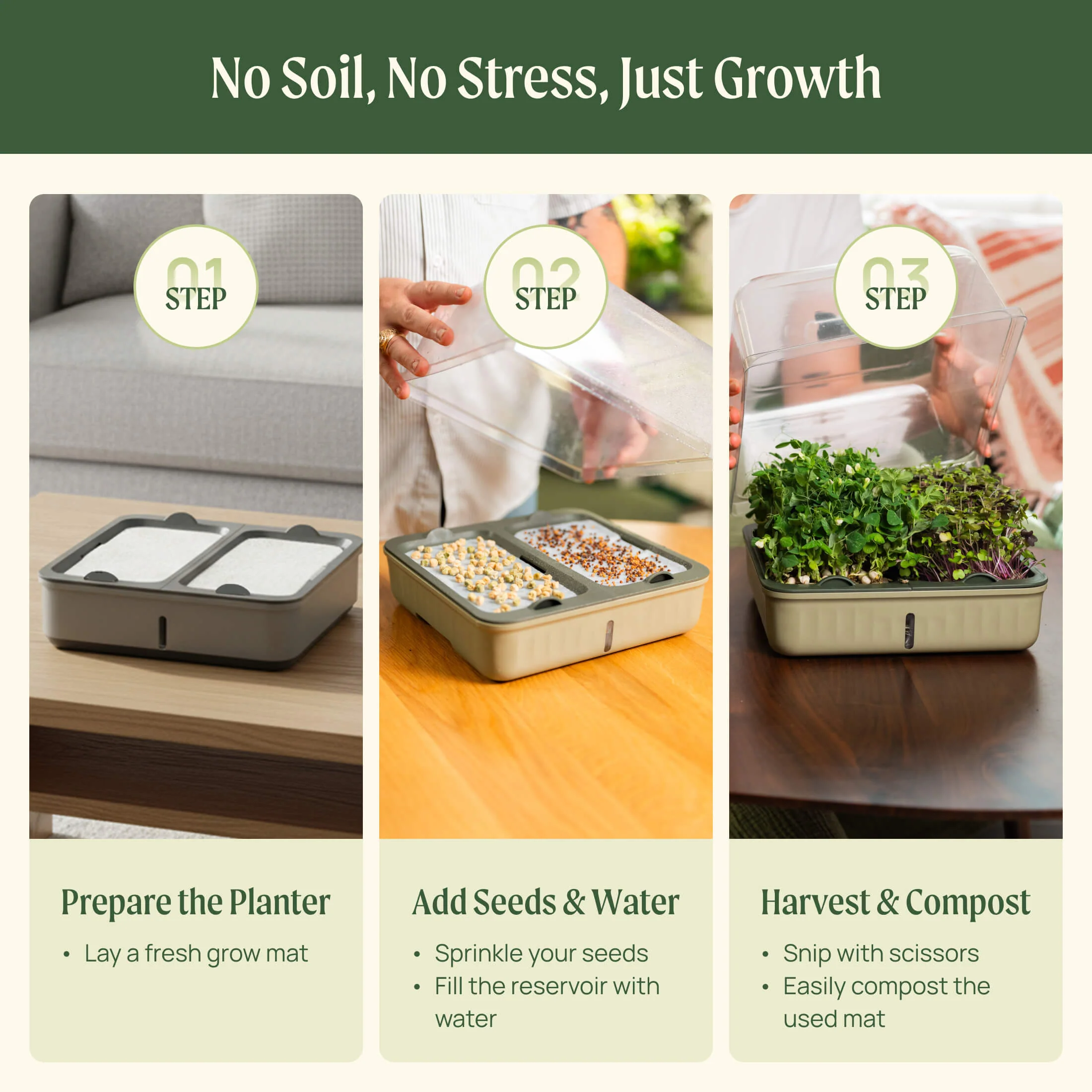 2-Pack EZ Microgreens Planter - Image 17