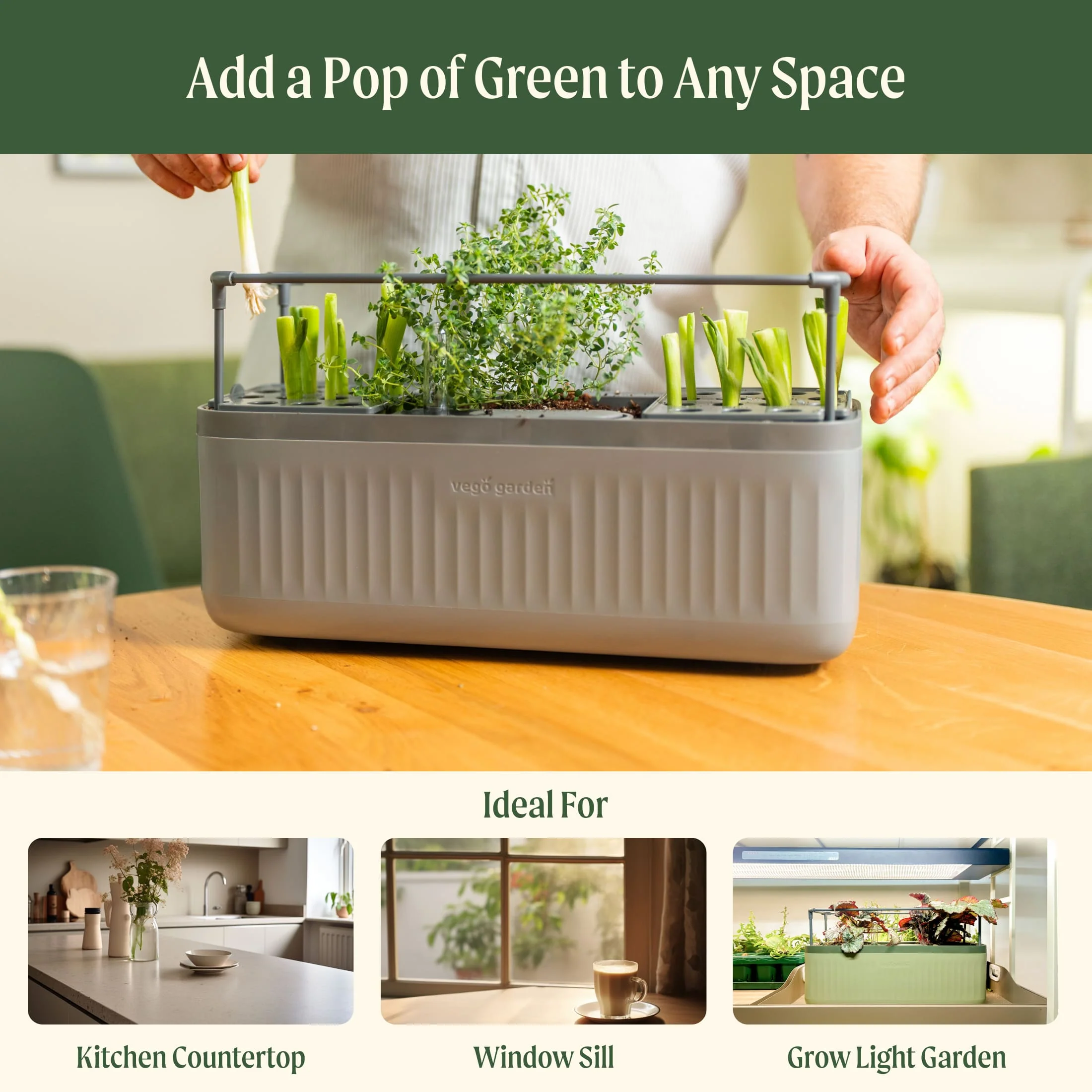 EZ Self-Watering Herb Planter with Trellis Gen 2 - Image 14