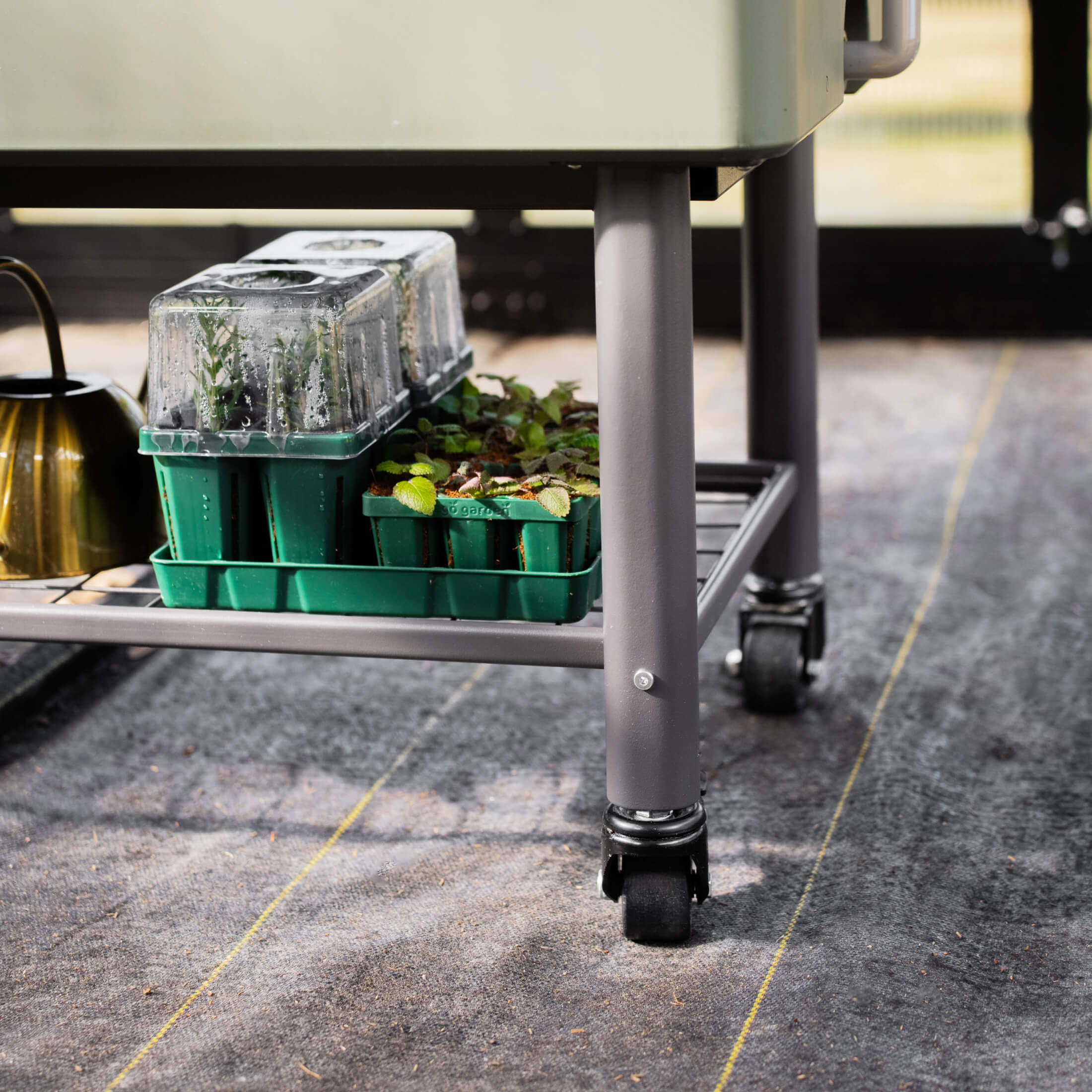EZCube Elevated Rolling Planter Cart - Image 6