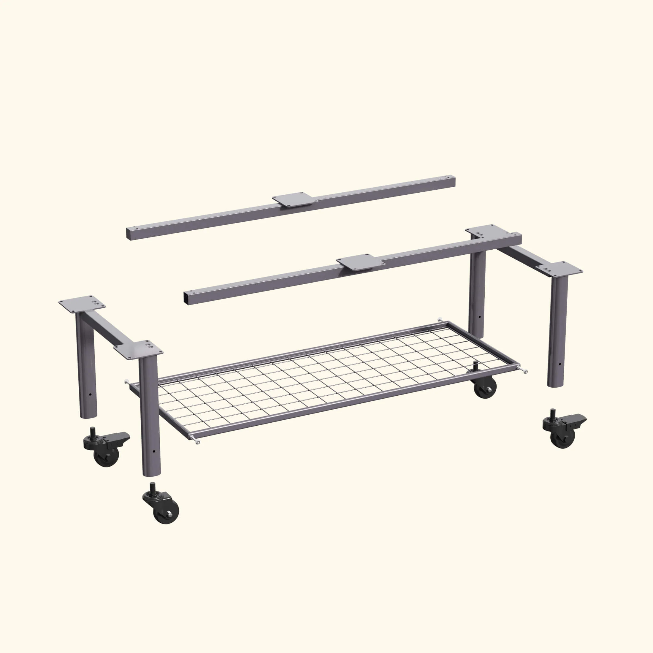 EZCube Elevated Rolling Planter Cart - Image 3