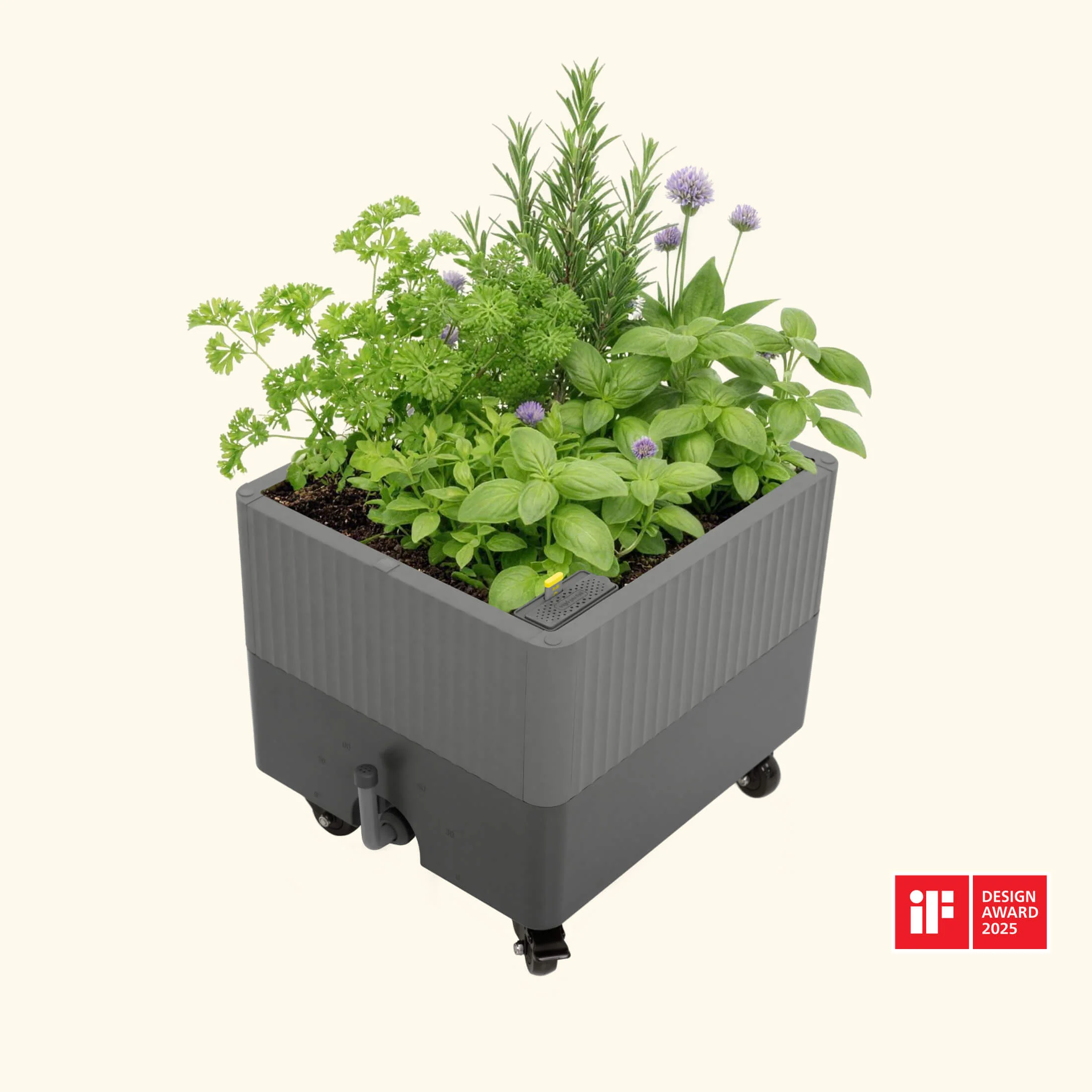 EZCube Self-Watering Rolling Planter 21” x 24” - Image 4