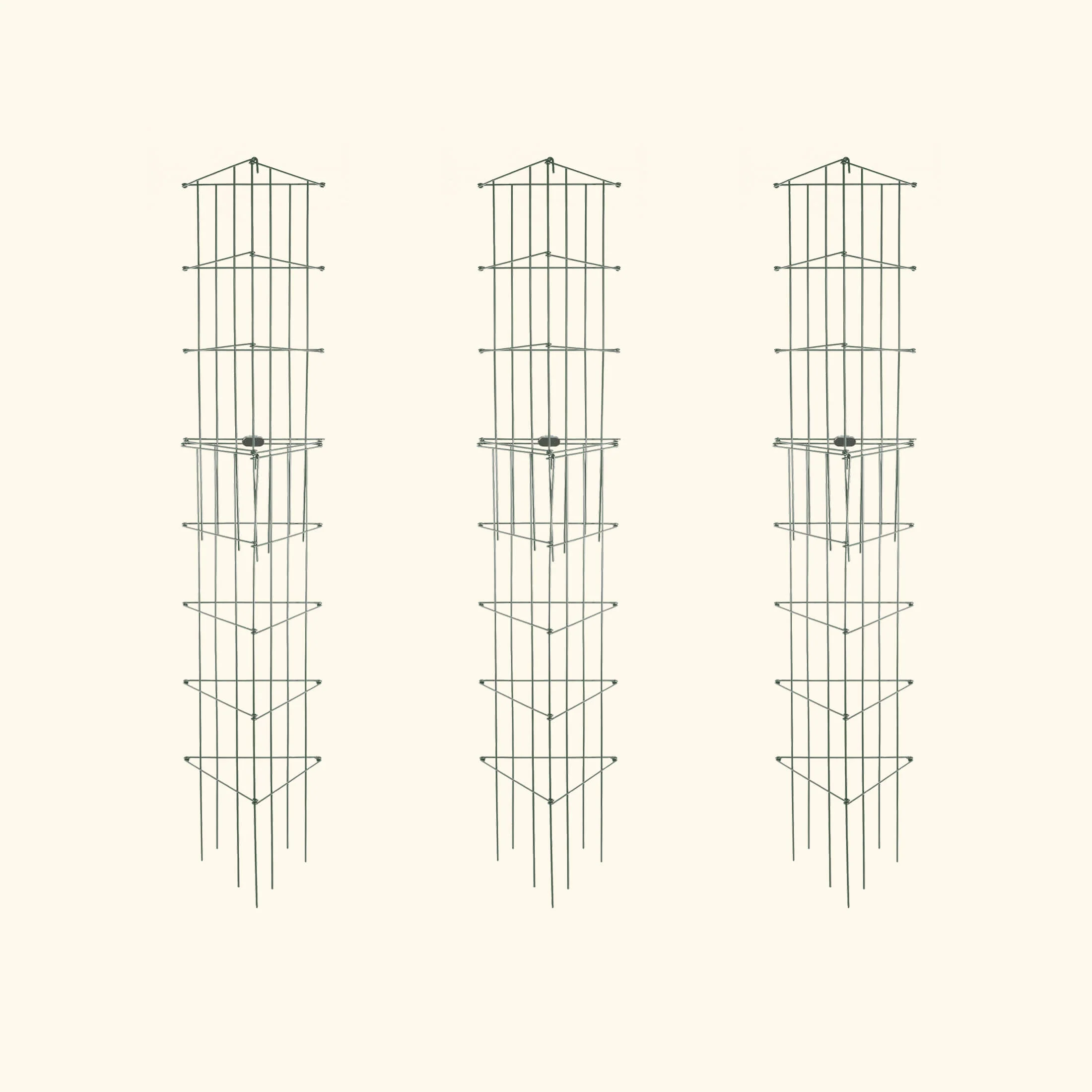 FlexGrow™ Modular 3-Panel Tomato Cage System - 14.5" - Image 11