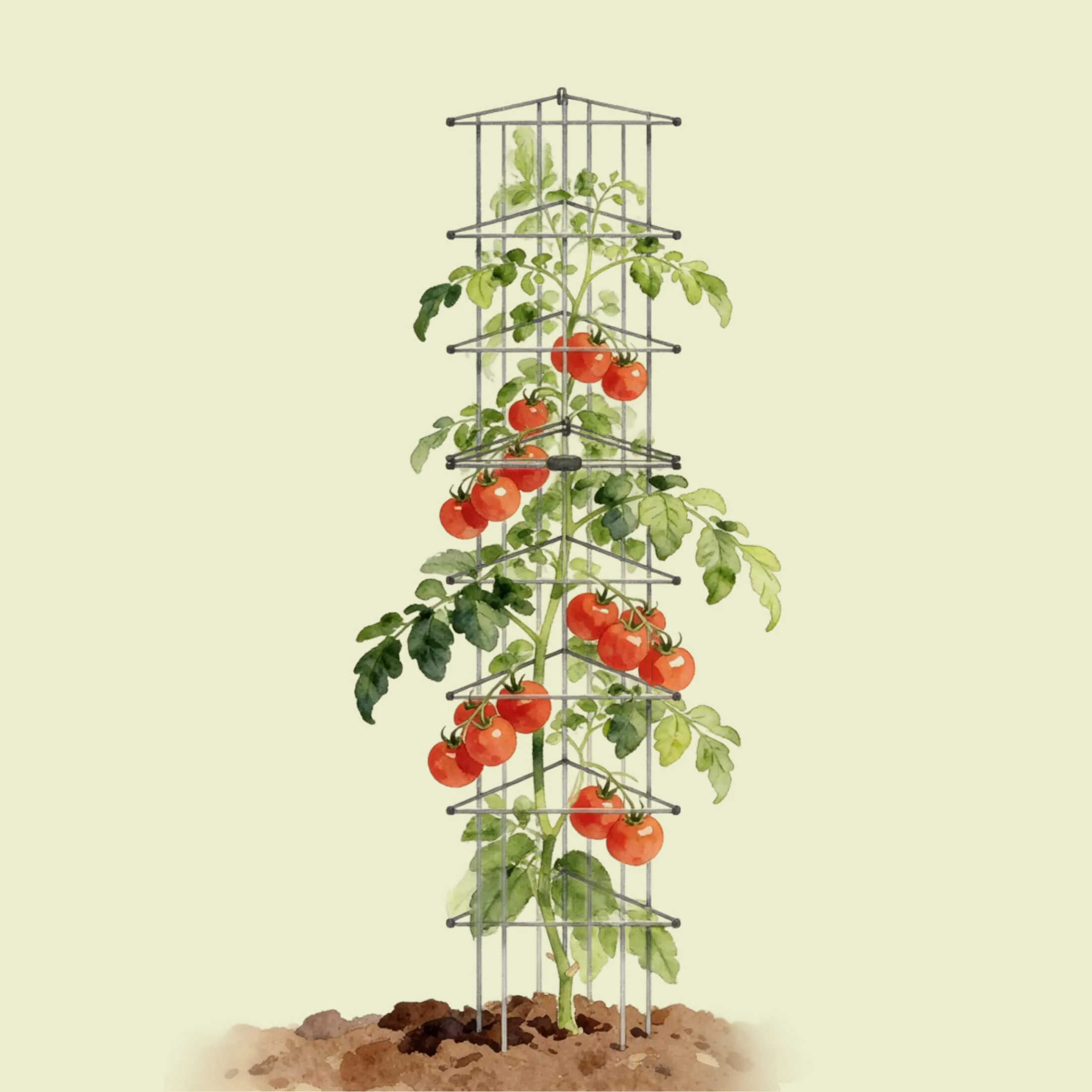 FlexGrow™ 3-Panel Tomato Cage - 11.5" - Image 12