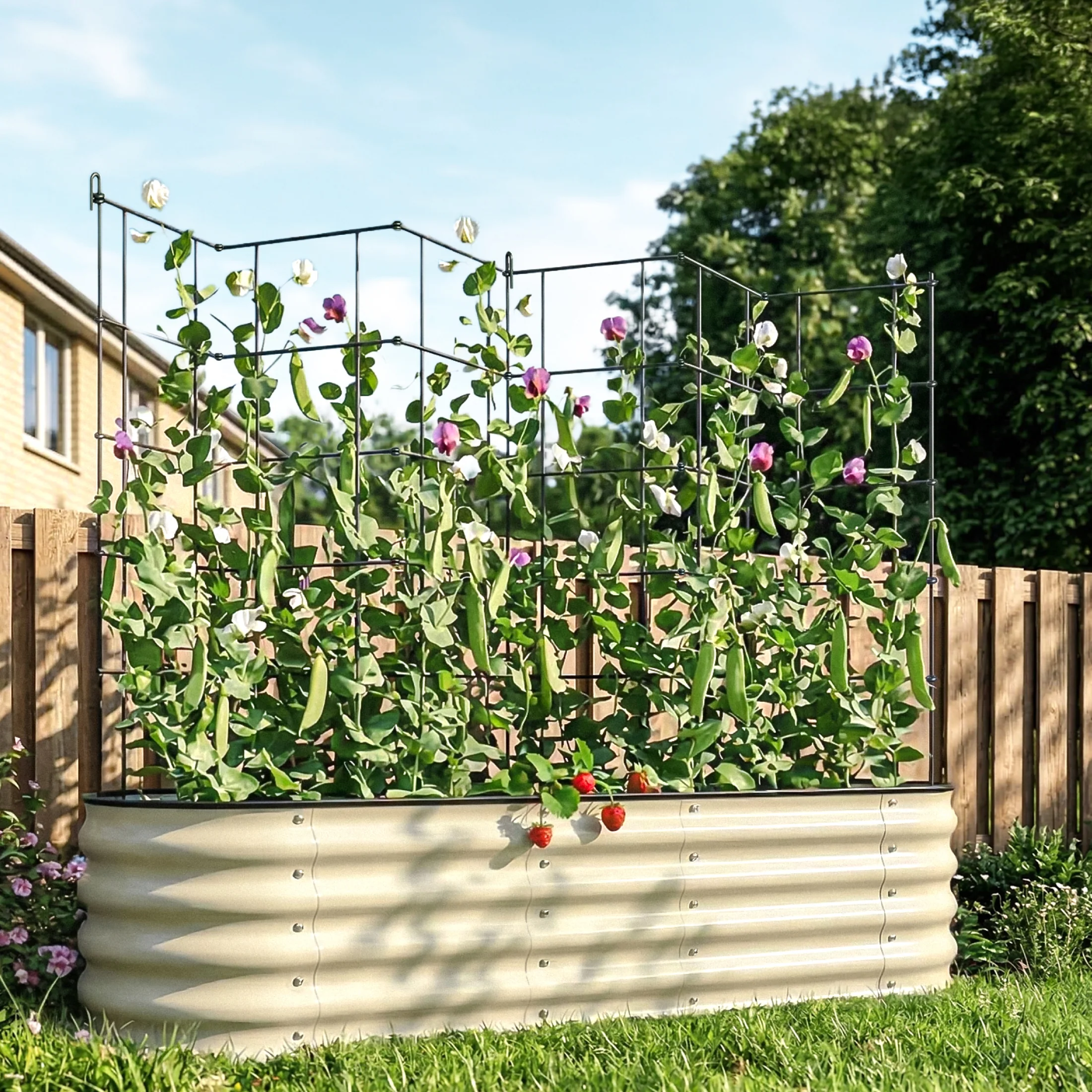 FlexGrow™ 3-Panel Tomato Cage - 11.5" - Image 19