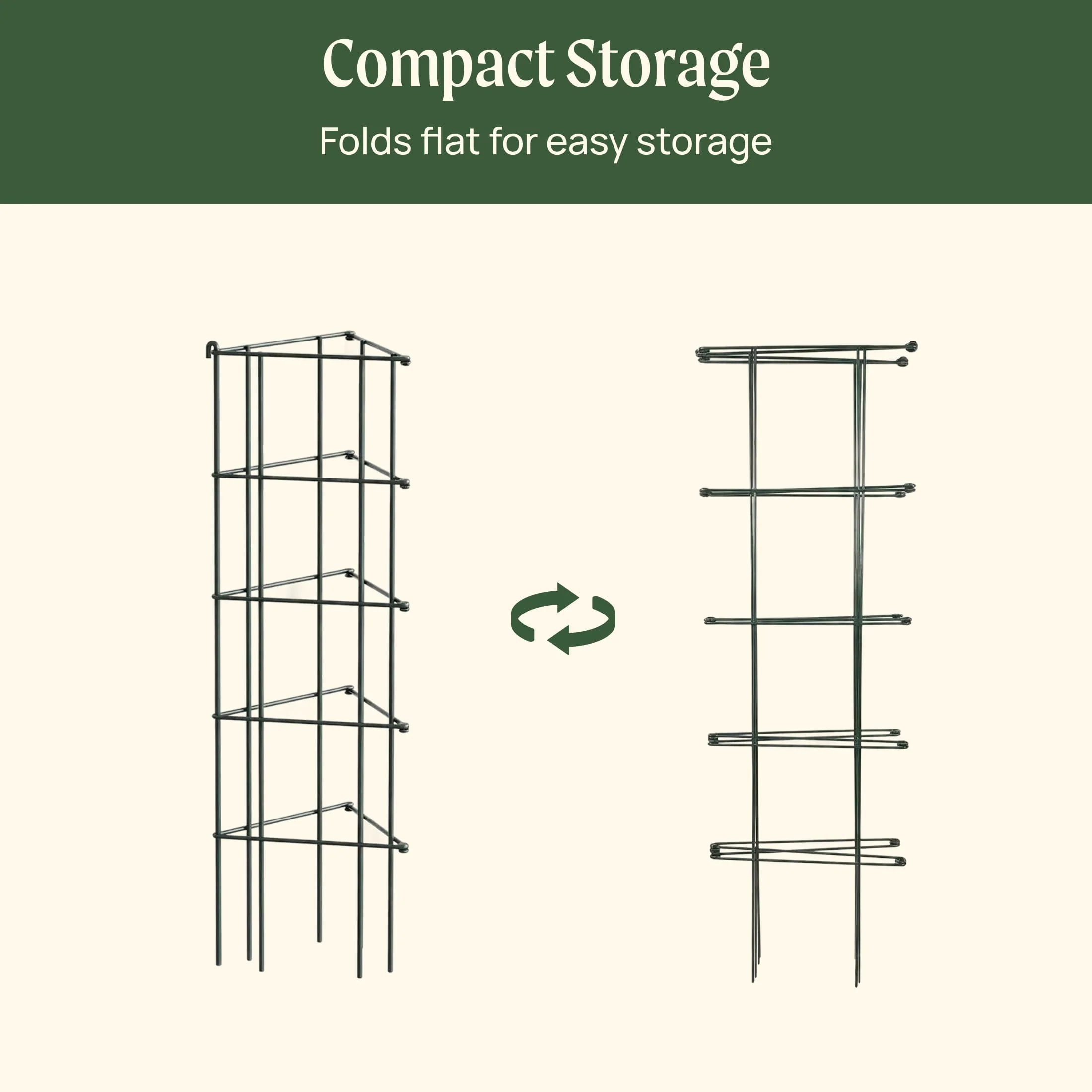 FlexGrow™ 3-Panel Tomato Cage - 11.5" - Image 5