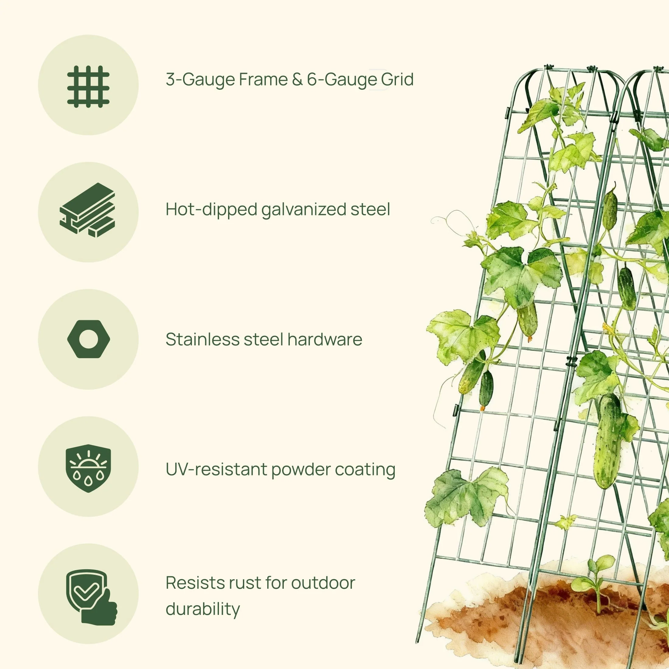 FlexGrow A-Frame Trellis Classic - 2 Pack - Image 5