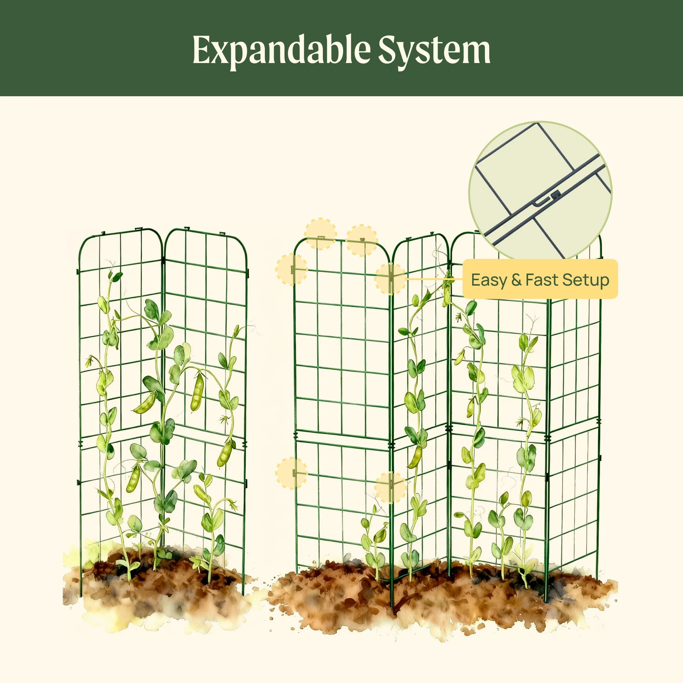 FlexGrow A-Frame Trellis Classic - 2 Pack - Image 7
