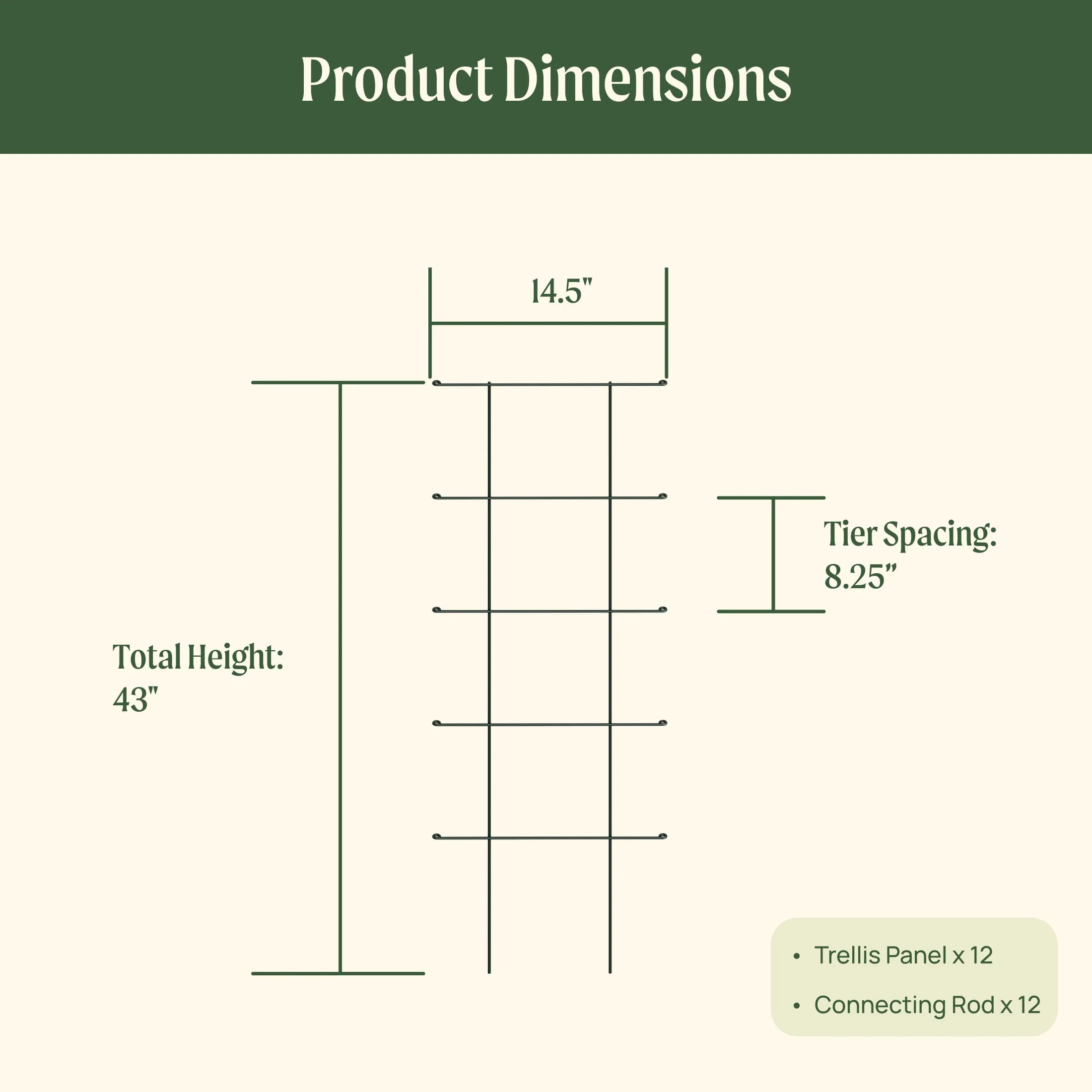 FlexGrow™ Modular Cage Trellis System - 12 Panels - Image 5